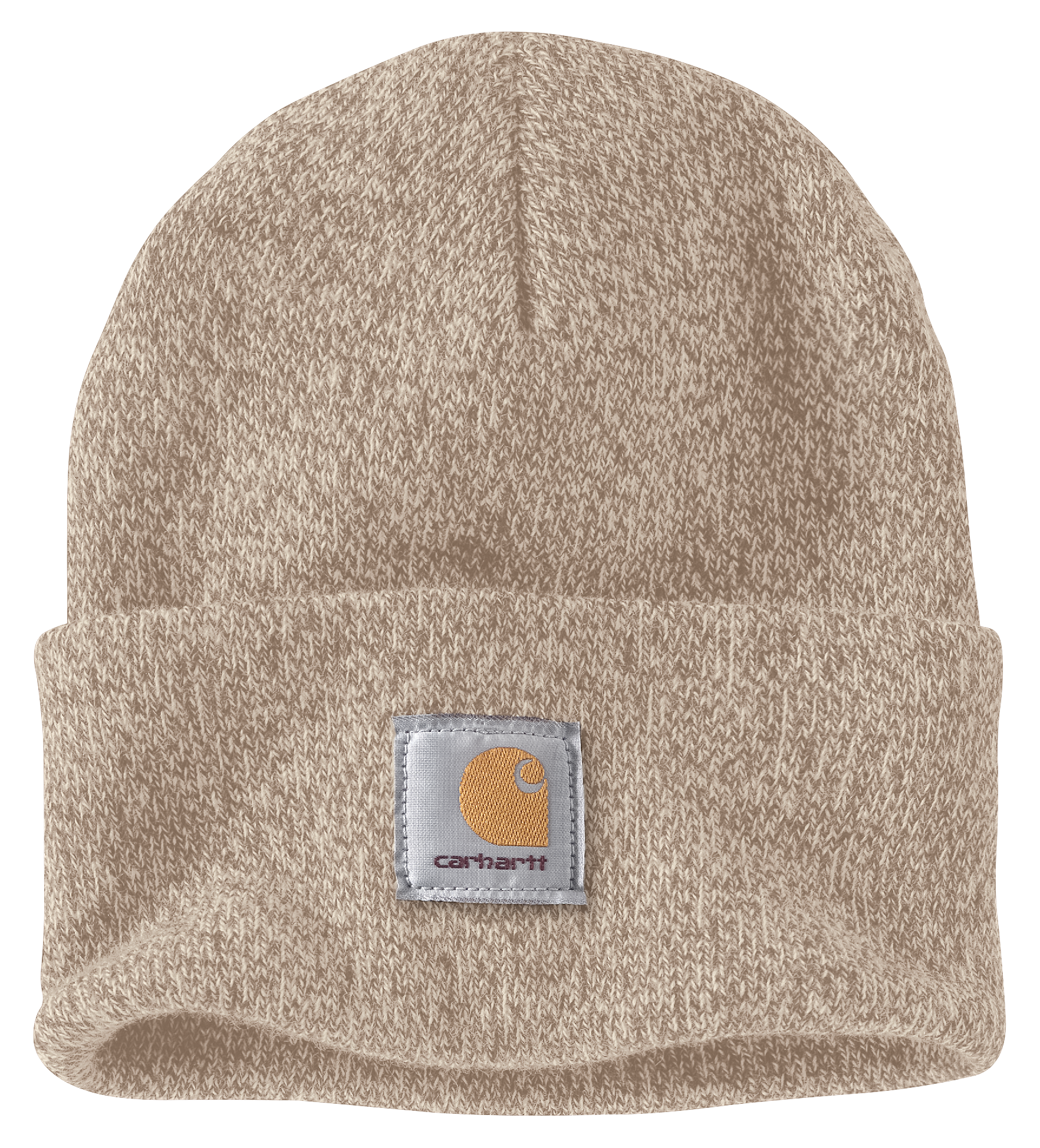 Image of Carhartt Knit Cuffed Beanie for Ladies - Flaxseed/Oat Milk Marl