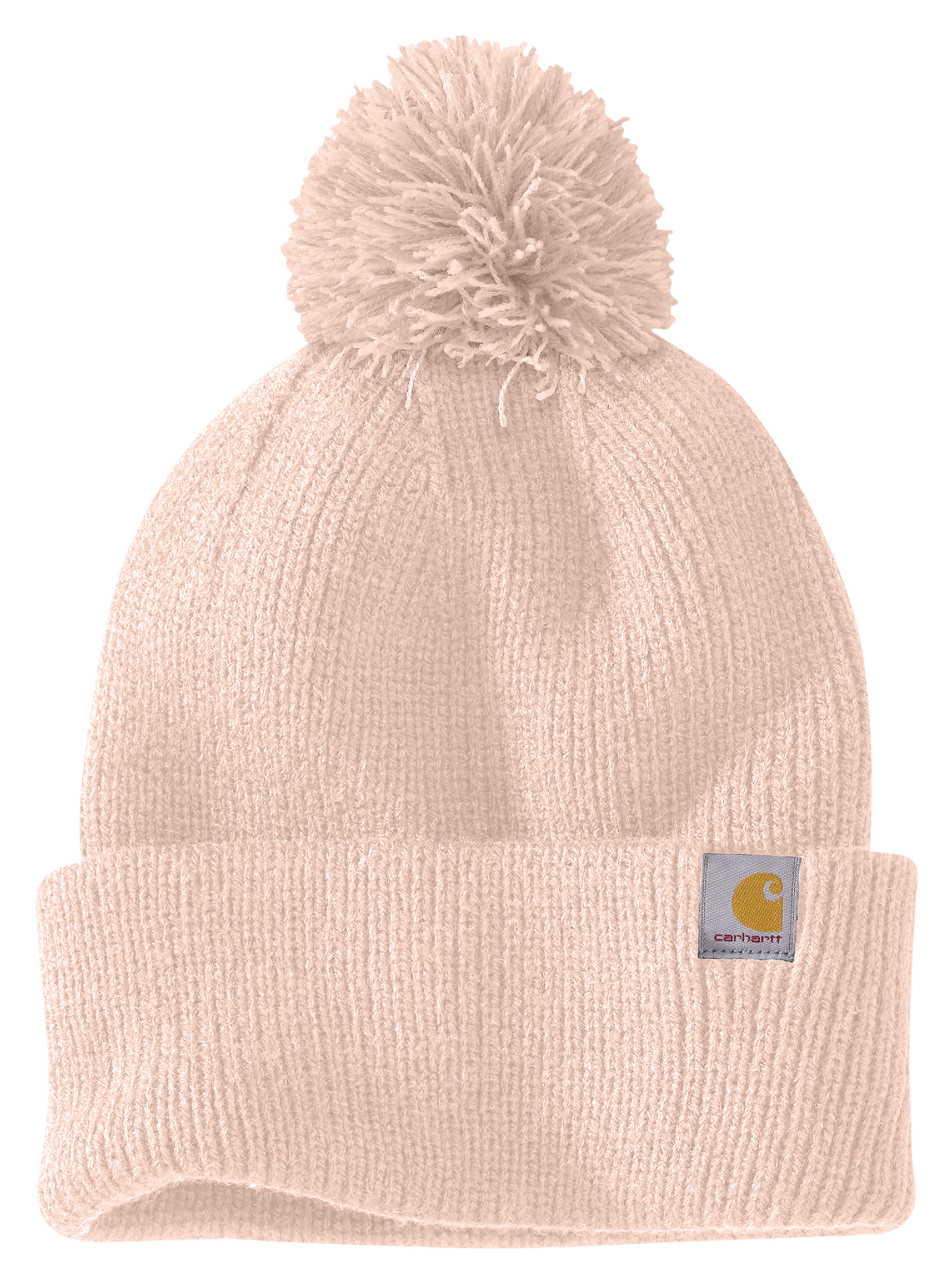 Carhartt Rib-Knit Pom-Pom Cuffed Beanie - Georgia Peach