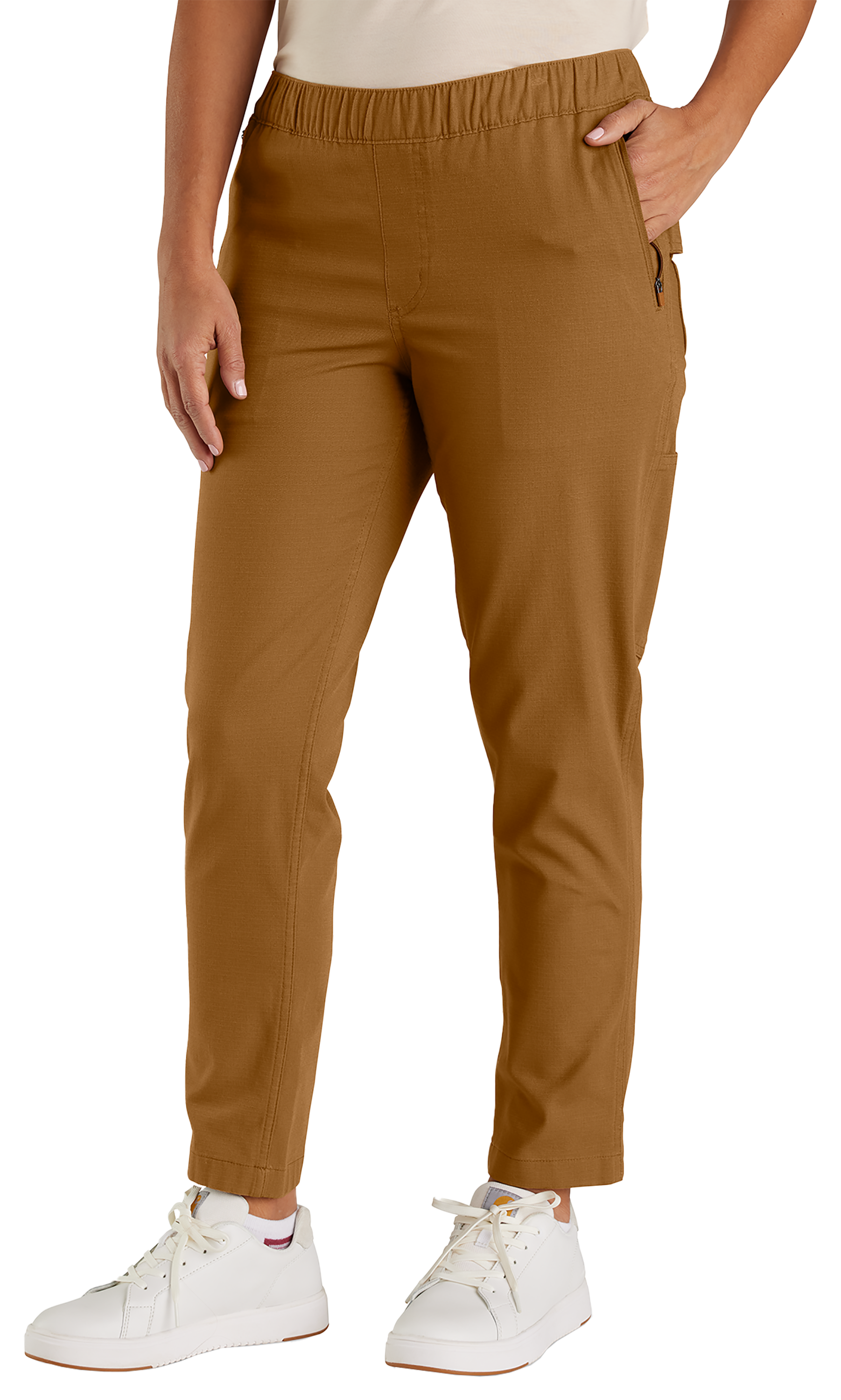 Image of Carhartt Force Relaxed-Fit Ripstop Work Pants for Ladies - Carhartt Brown