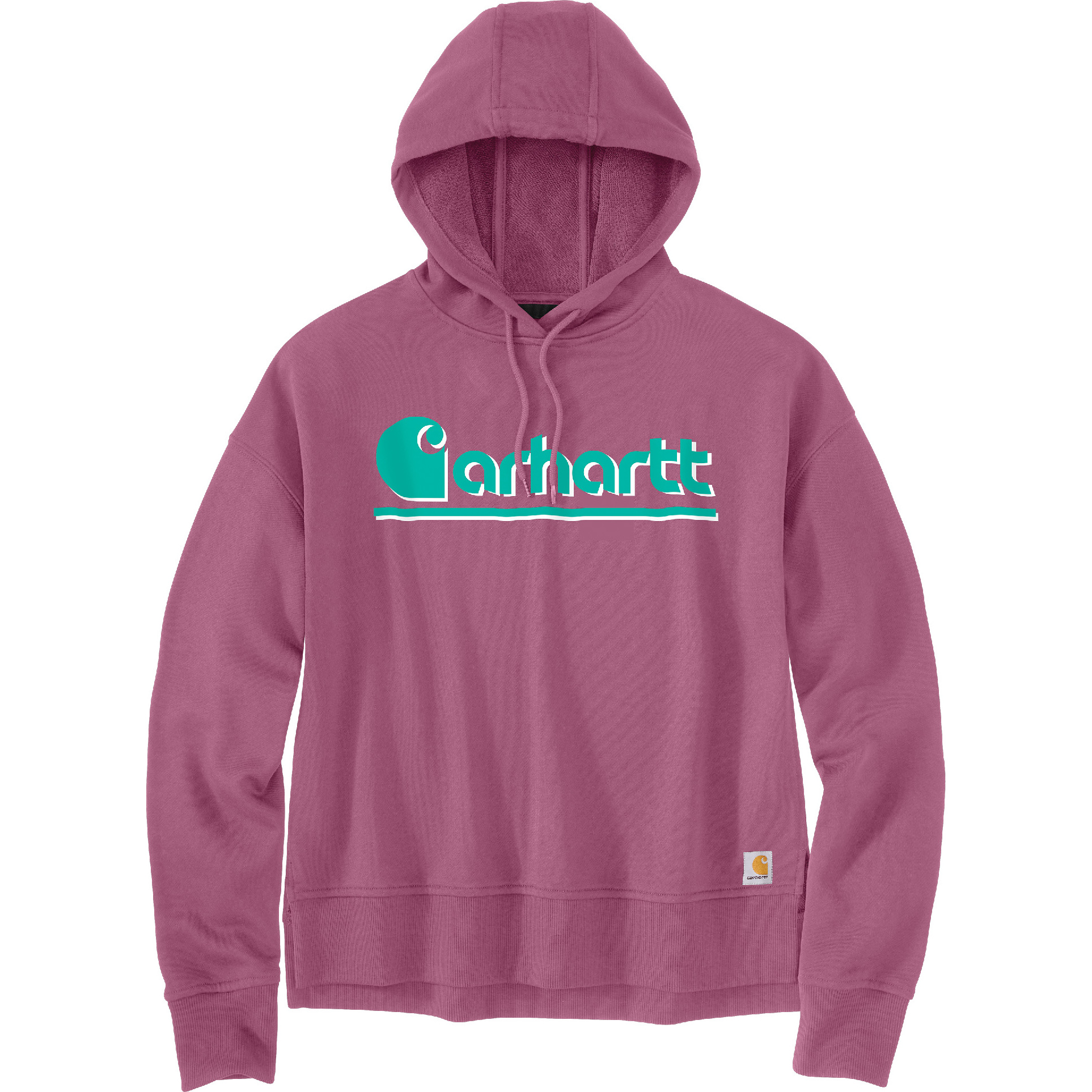 Image of Carhartt Logo Graphic Hoodie for Ladies - Woodrose