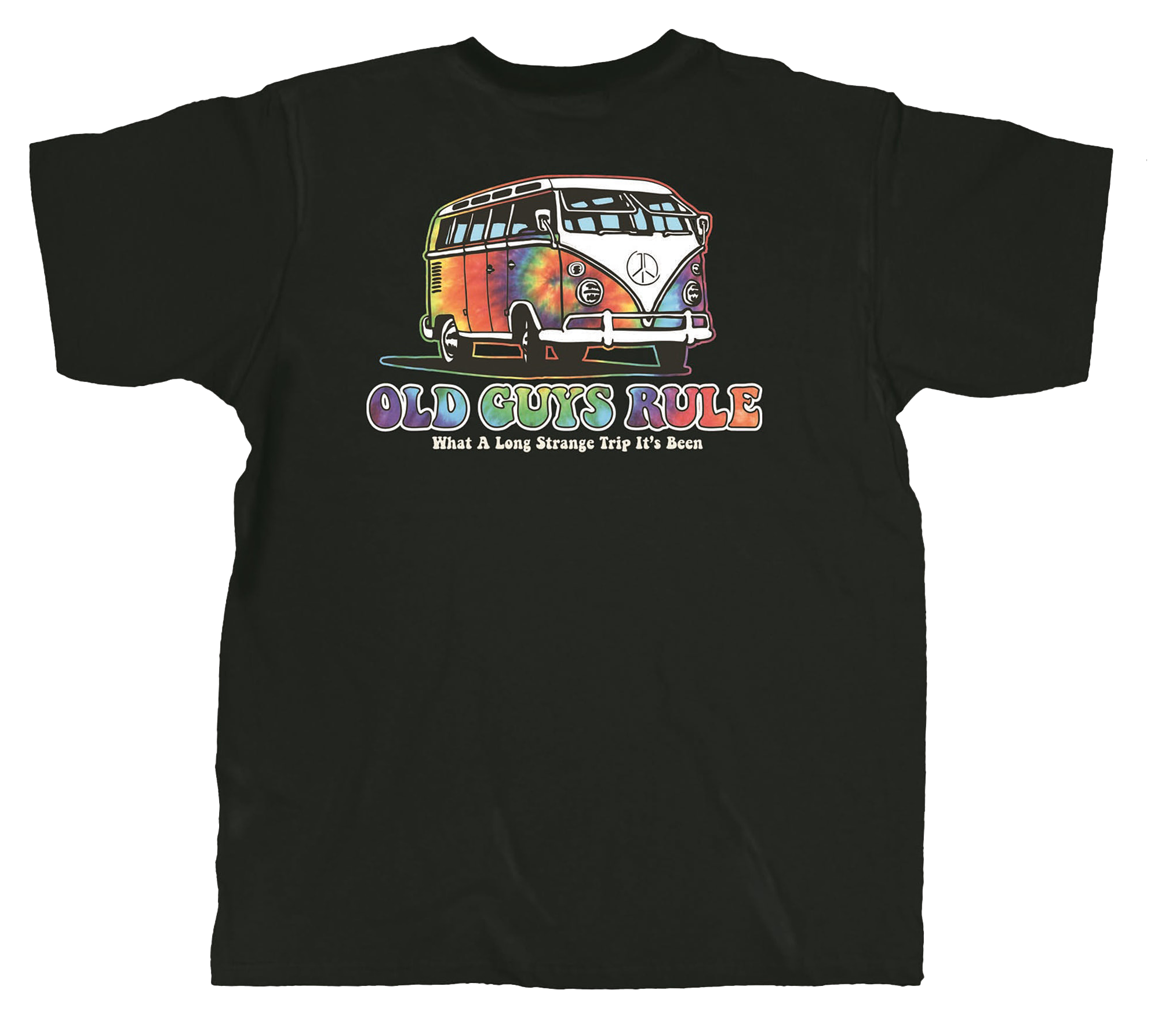 Image of Old Guys Rule Trippin' Short-Sleeve T-Shirt for Men - Black - L