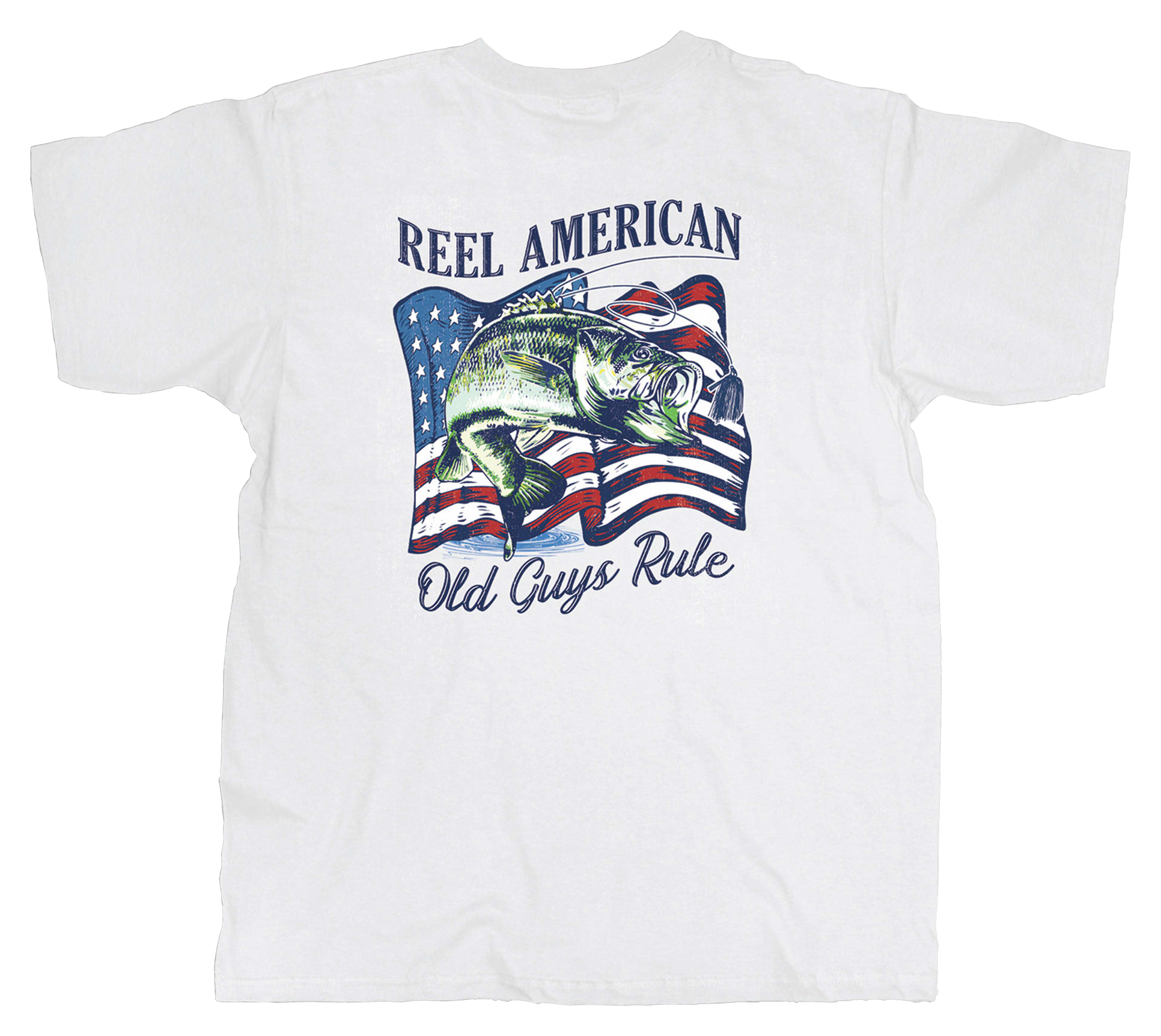 Old Guys Rule Reel American Short-Sleeve T-Shirt for Men