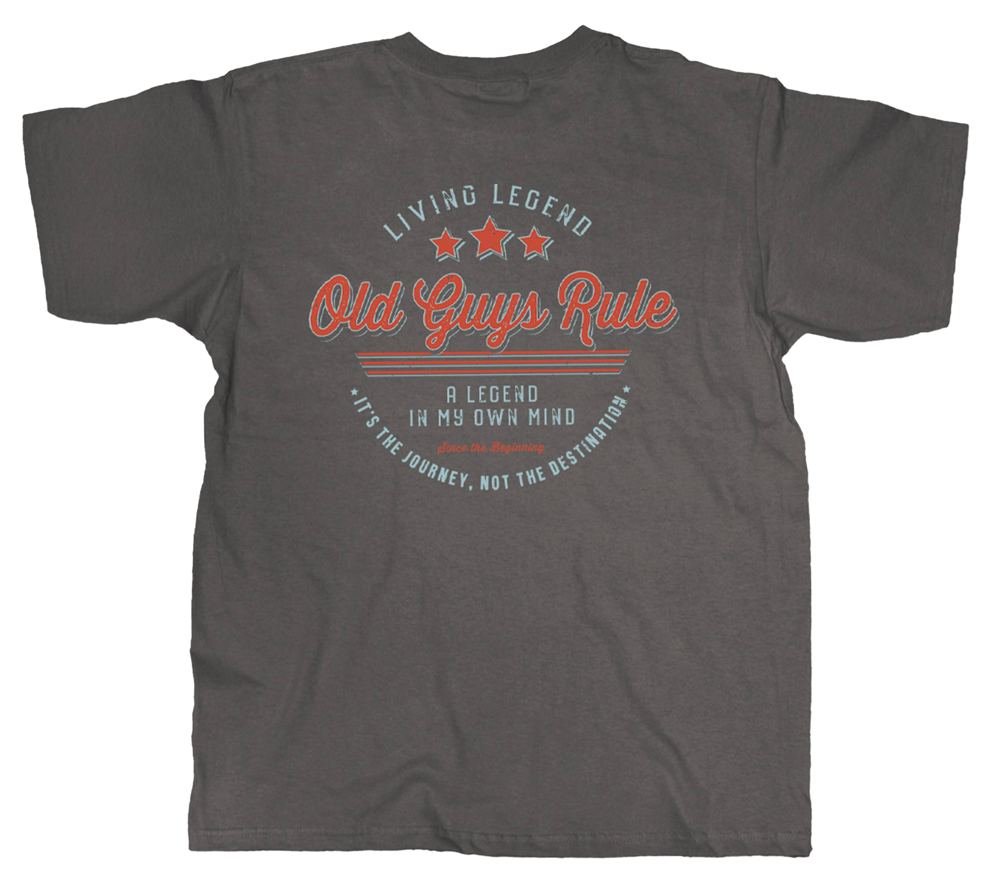 Image of Old Guys Rule Living Legend Short-Sleeve T-Shirt for Men - Charcoal