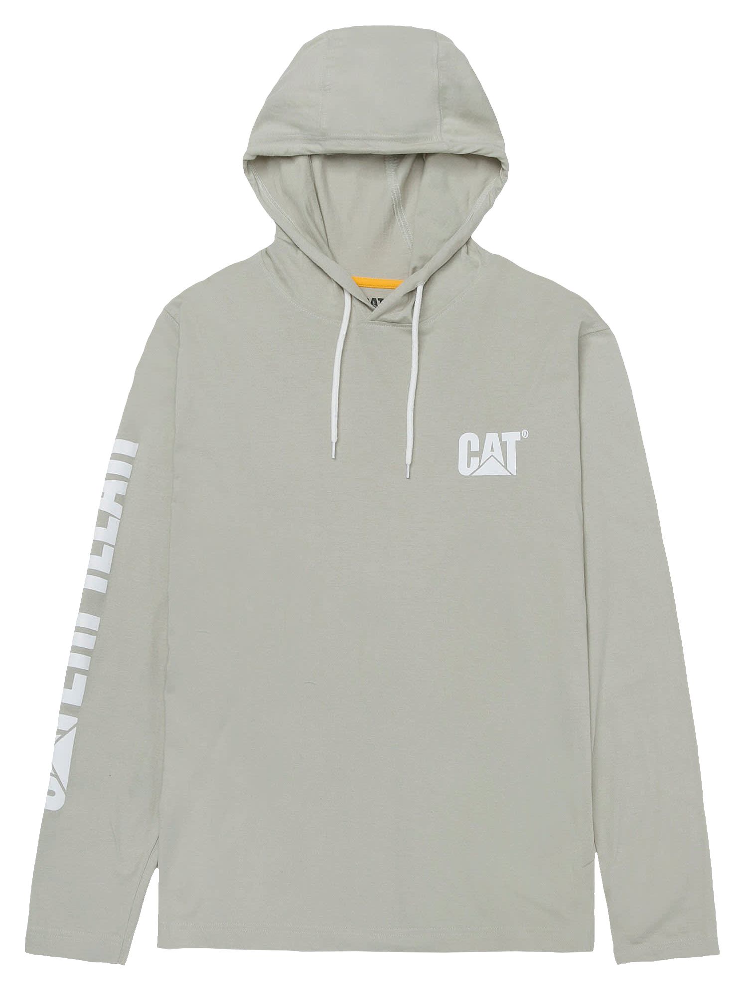 Image of CAT Workwear UPF Hooded Banner Long-Sleeve T-Shirt for Men - Peyote