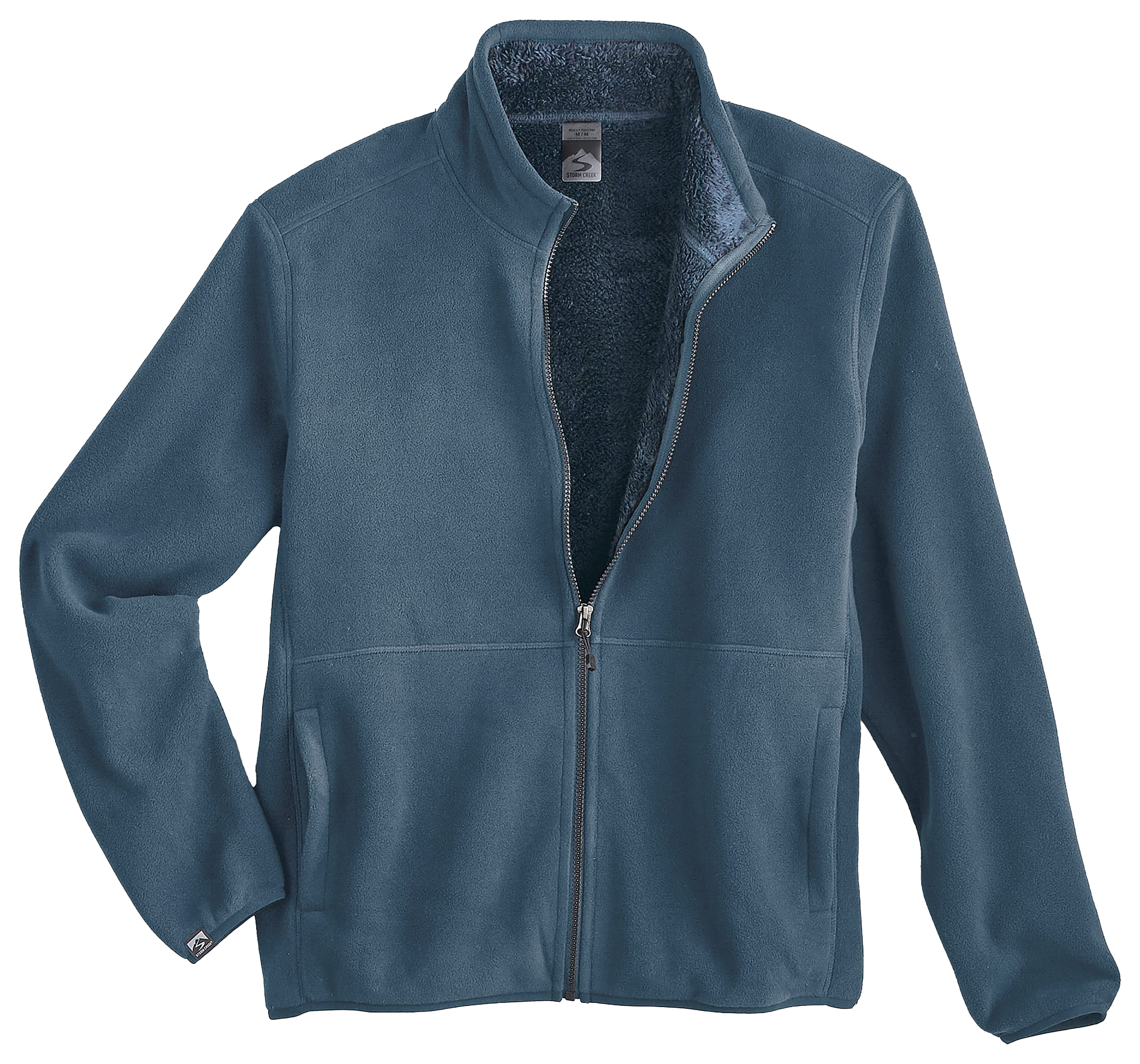 Image of Storm Creek Summit Long-Sleeve Fleece Jacket for Men - Smokey Blue - S