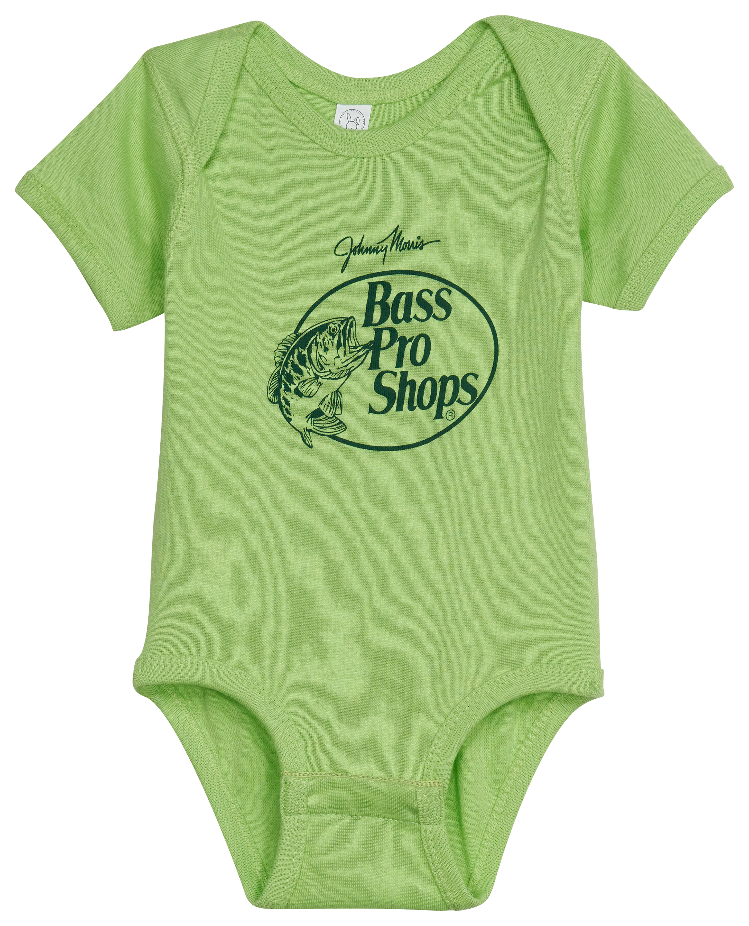 Image of Bass Pro Shops Original Logo Short-Sleeve Bodysuit for Babies - Key Lime-23 - Newborn