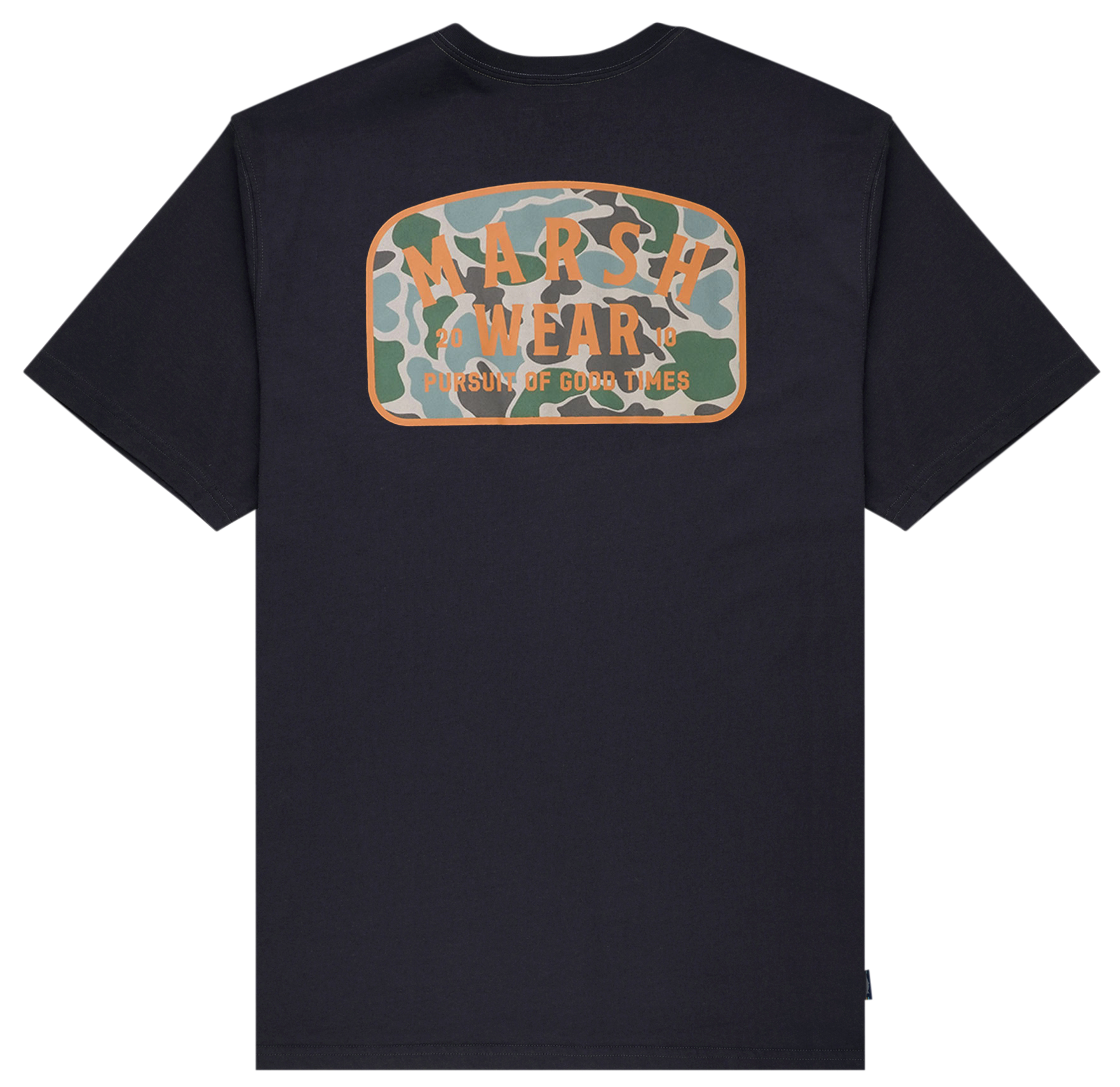 Image of Marsh Wear Alton Camo Short-Sleeve T-Shirt for Men - Black - M