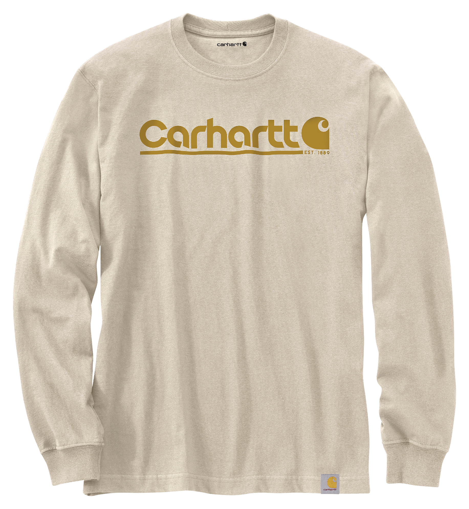 Carhartt Relaxed-Fit Heavyweight Logo Graphic Long-Sleeve T-Shirt for Men                                                       