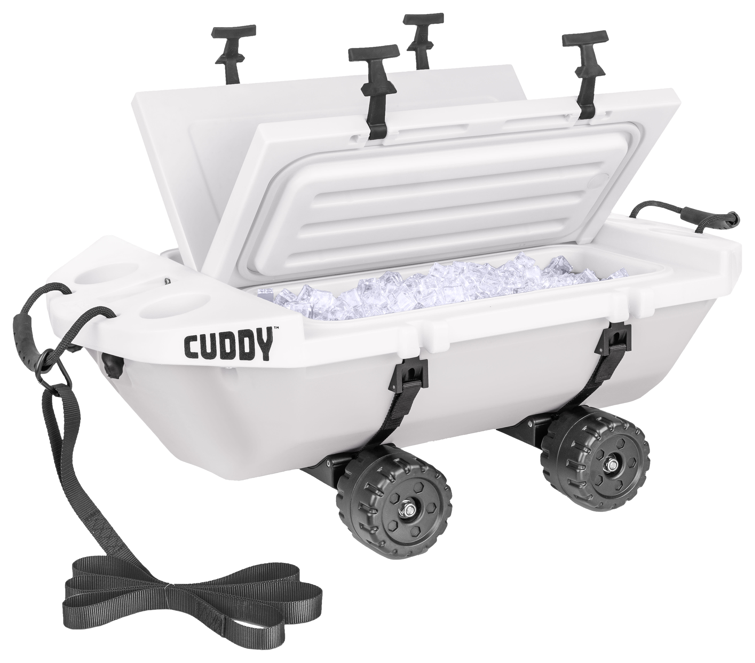 Image of GoSports Outdoor Cuddy Crawler 40-Quart Cooler with Wheels - White