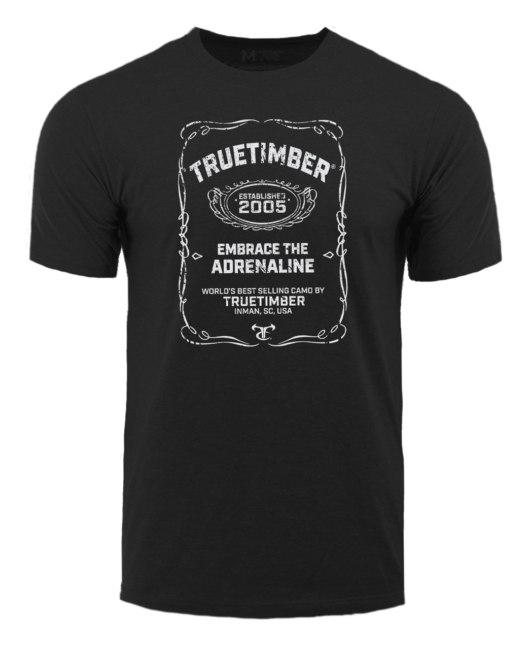 TrueTimber Embrace The Adrenaline Short-Sleeve T-Shirt for Men - Black - XL