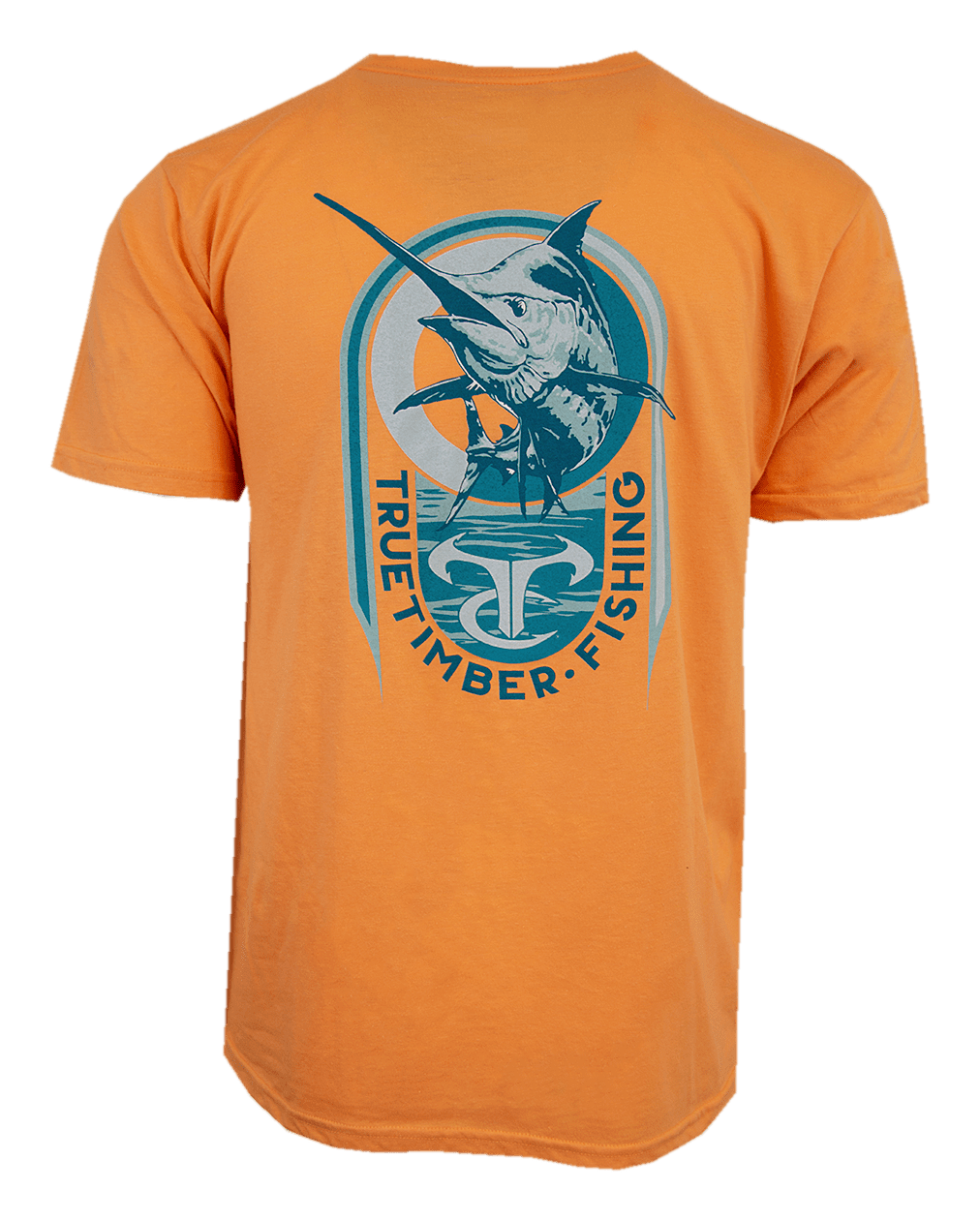 Image of TrueTimber Fishing Marlin Short-Sleeve T-Shirt for Men - Papaya - 3XL