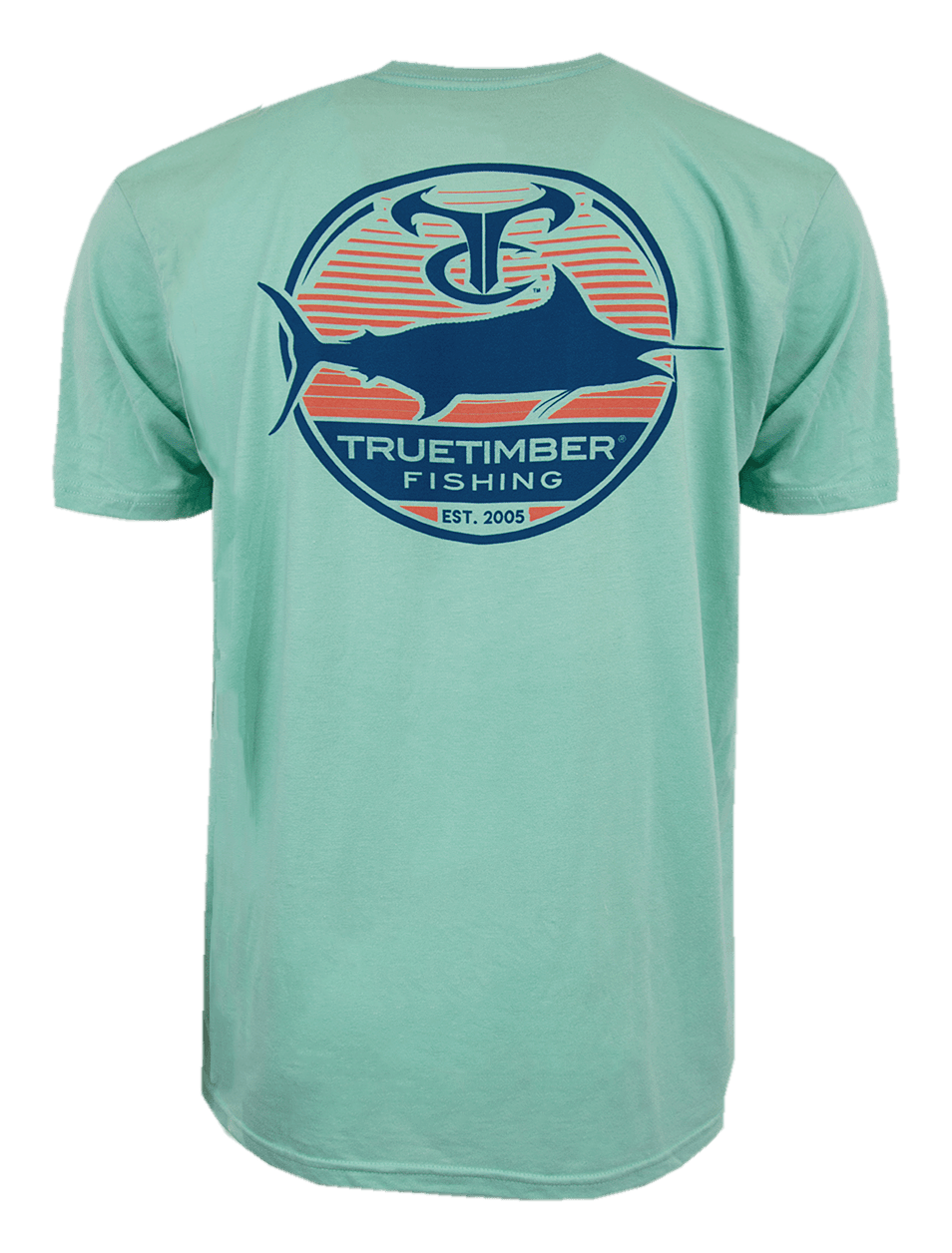 Image of TrueTimber Fishing Marlin Est. 2005 Short-Sleeve T-Shirt for Men - Cascade - M