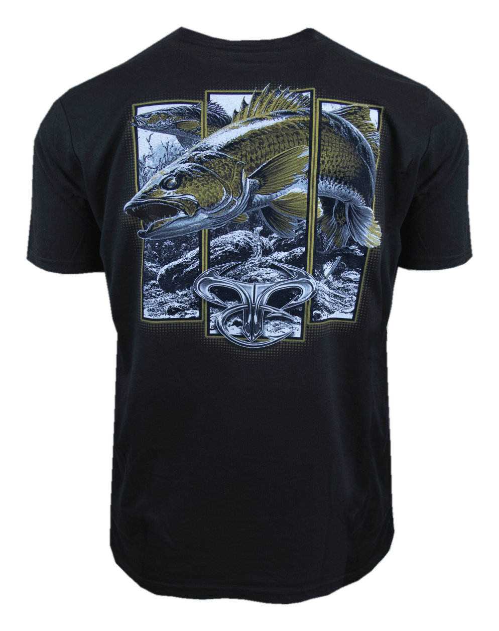 Image of TrueTimber Walleye Short-Sleeve T-Shirt for Men - Black - L