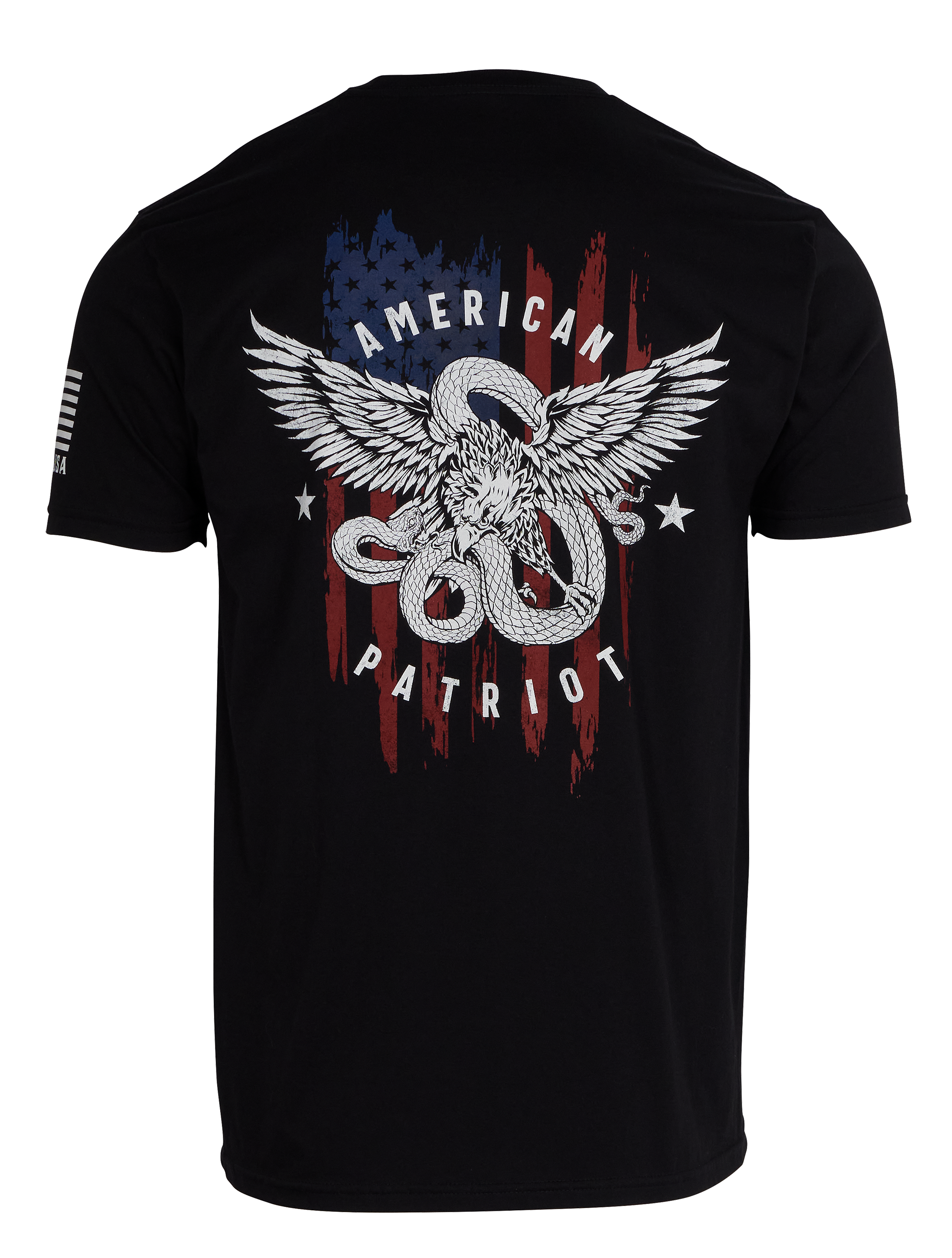 Image of Bass Pro Shops American Patriot Flag Short-Sleeve T-Shirt for Men - Black - 3XL