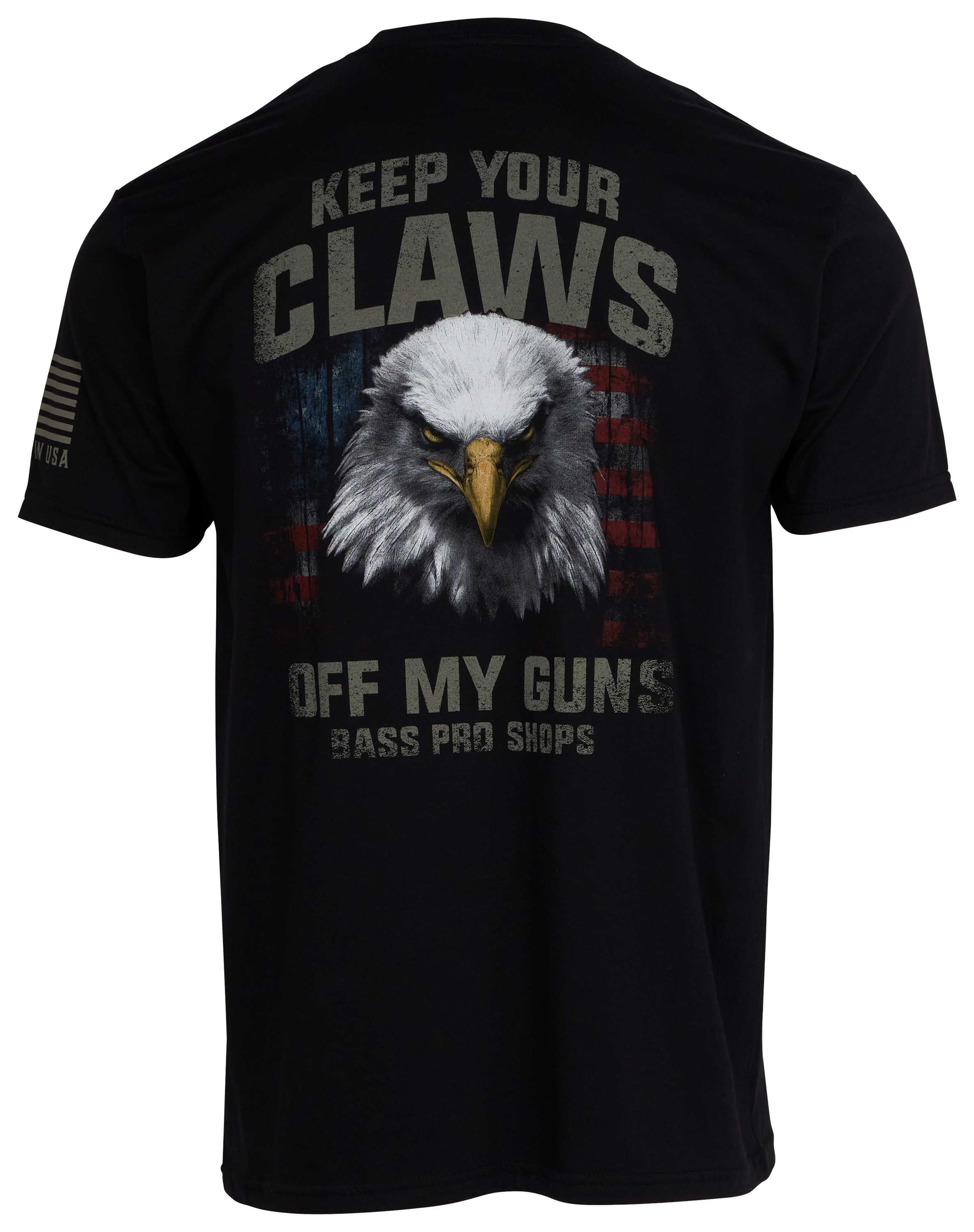 Image of Bass Pro Shops Claws Off My Guns Short-Sleeve T-Shirt for Men - Black - 3XL