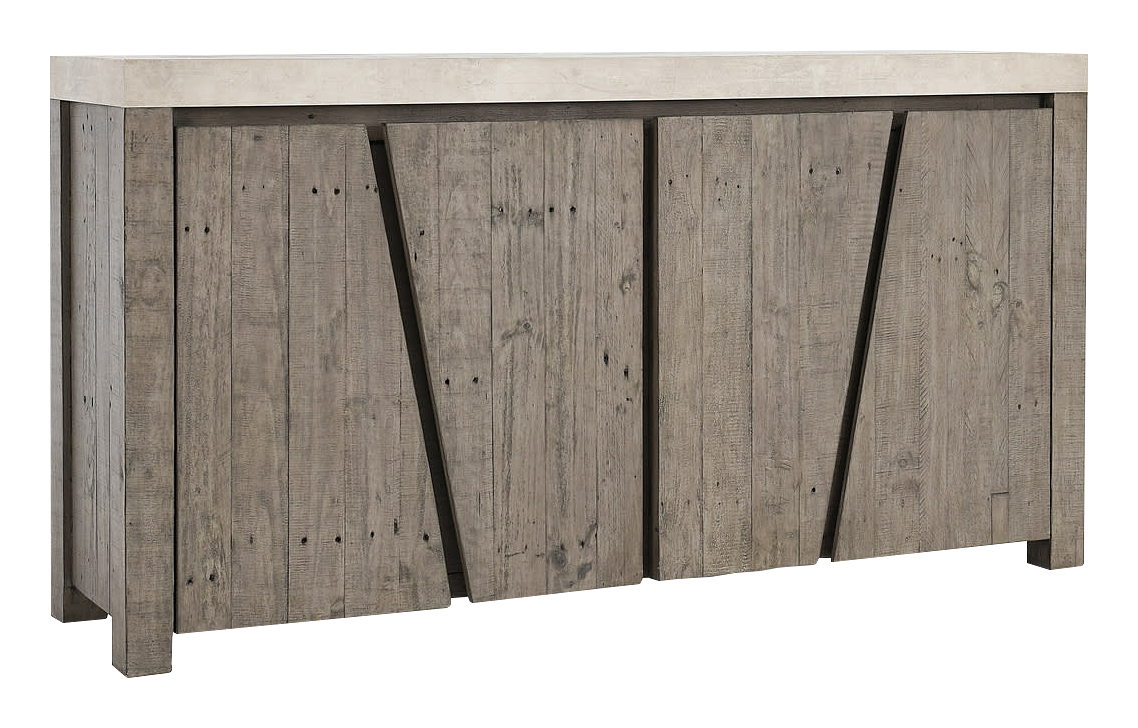 Classic Home Durant Distressed 4-Door Sideboard
