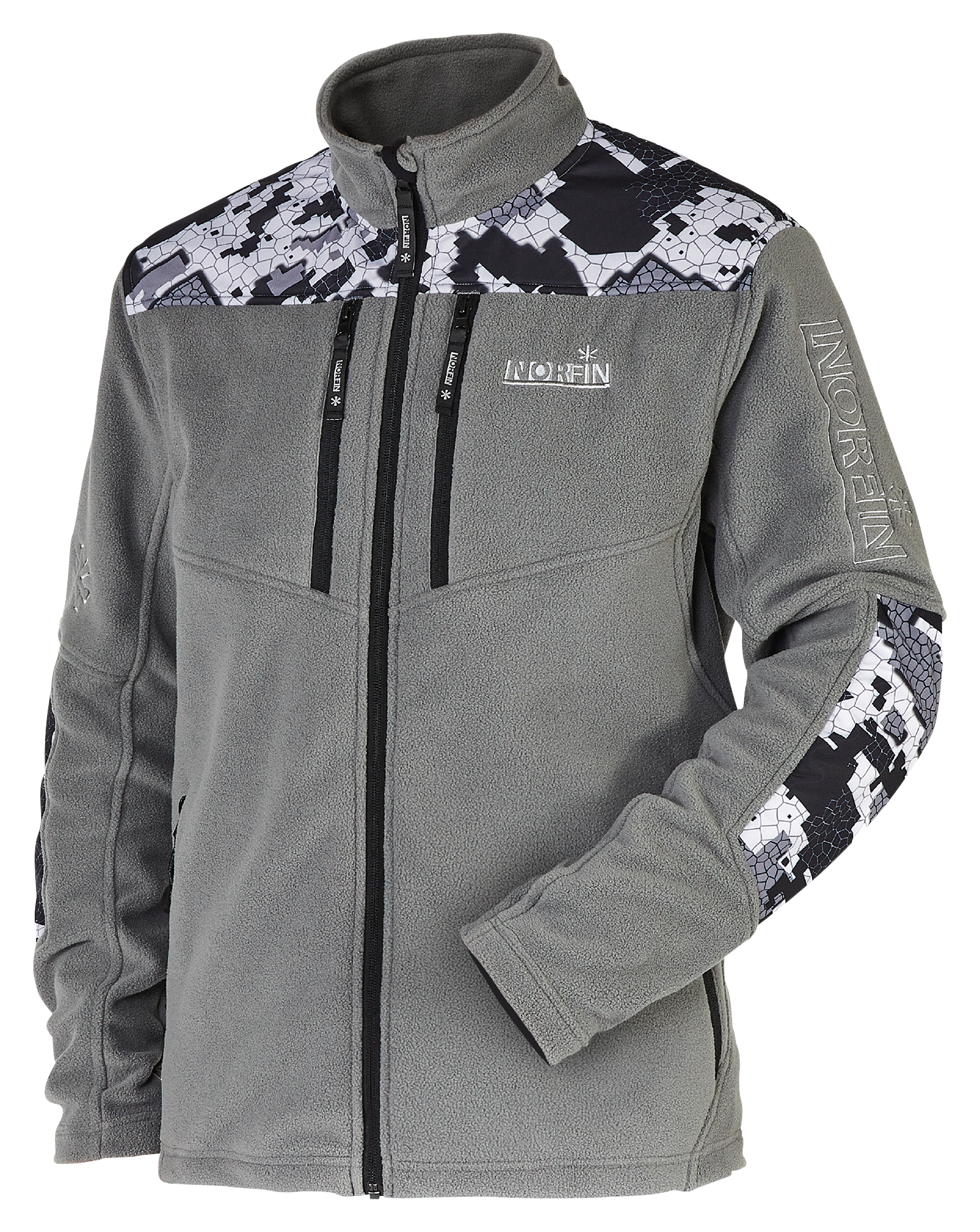 Image of Norfin Onyx Fleece Jacket for Men - Gray - S