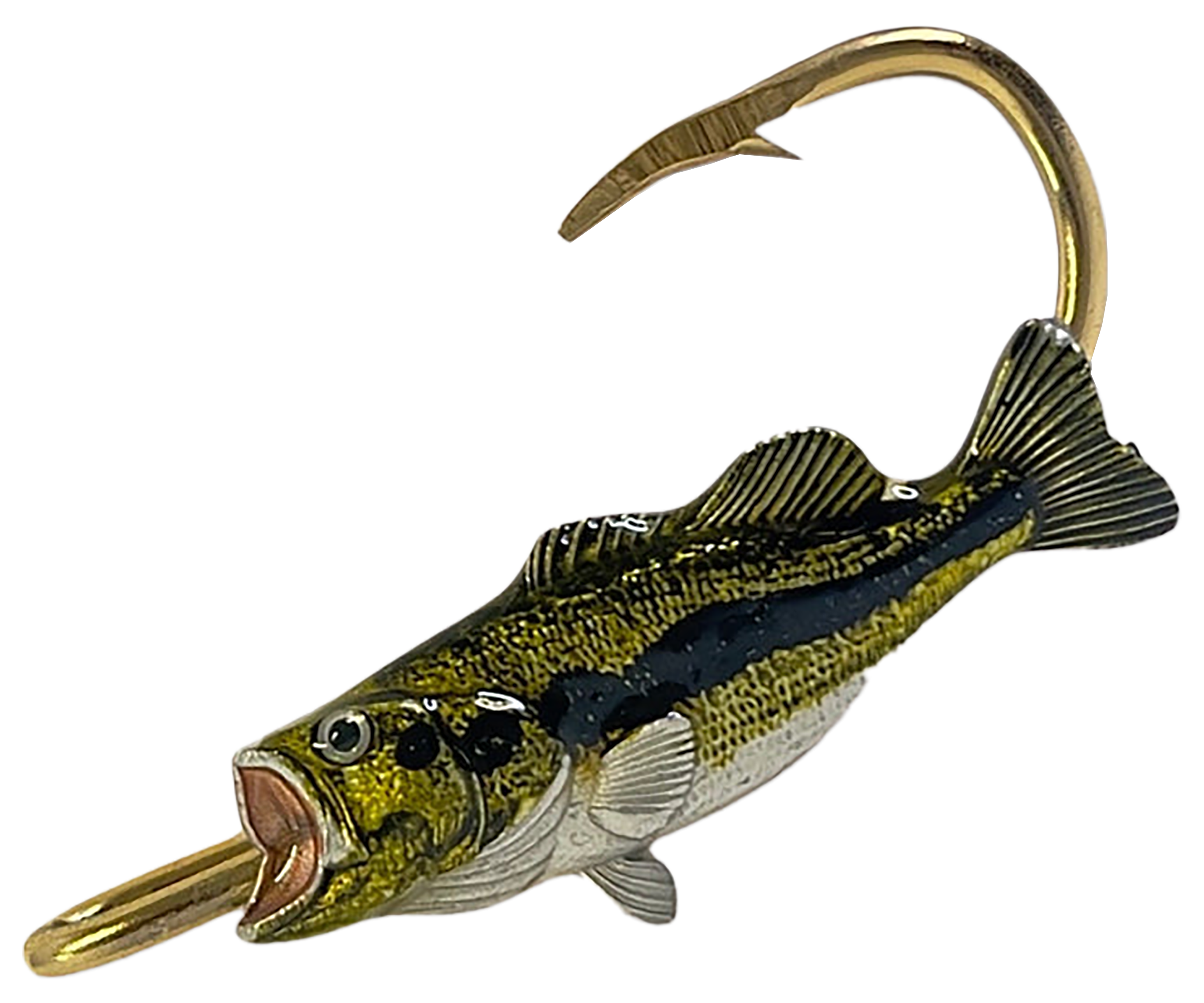 Smallmouth Bass Hookit Hat Hook - Fishing Hat Clip