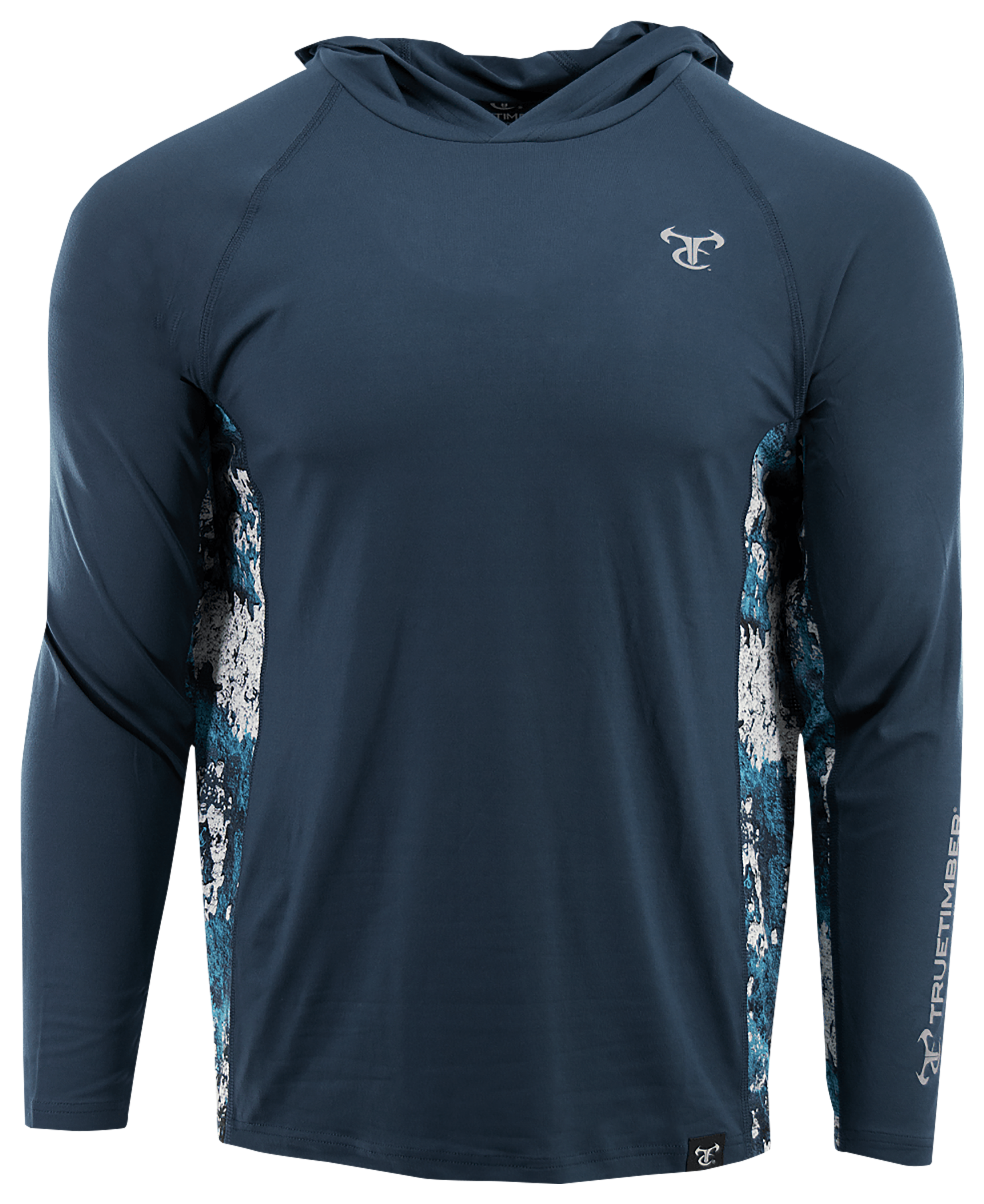 Image of TrueTimber Osprey Hoodie for Men - Midnight Navy/TrueTimber Rift - S