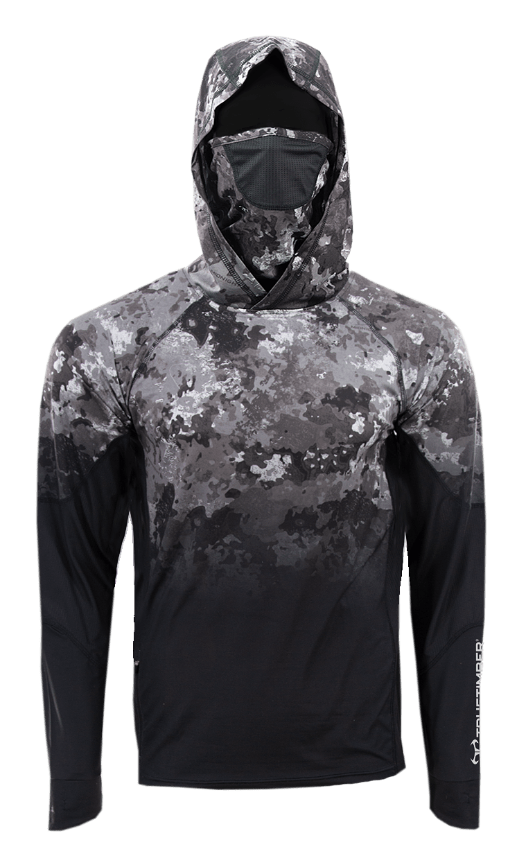 Image of TrueTimber SightCast All-in-One Gradient Hoodie for Men - TrueTimber Midnight/Bristol Black - XL