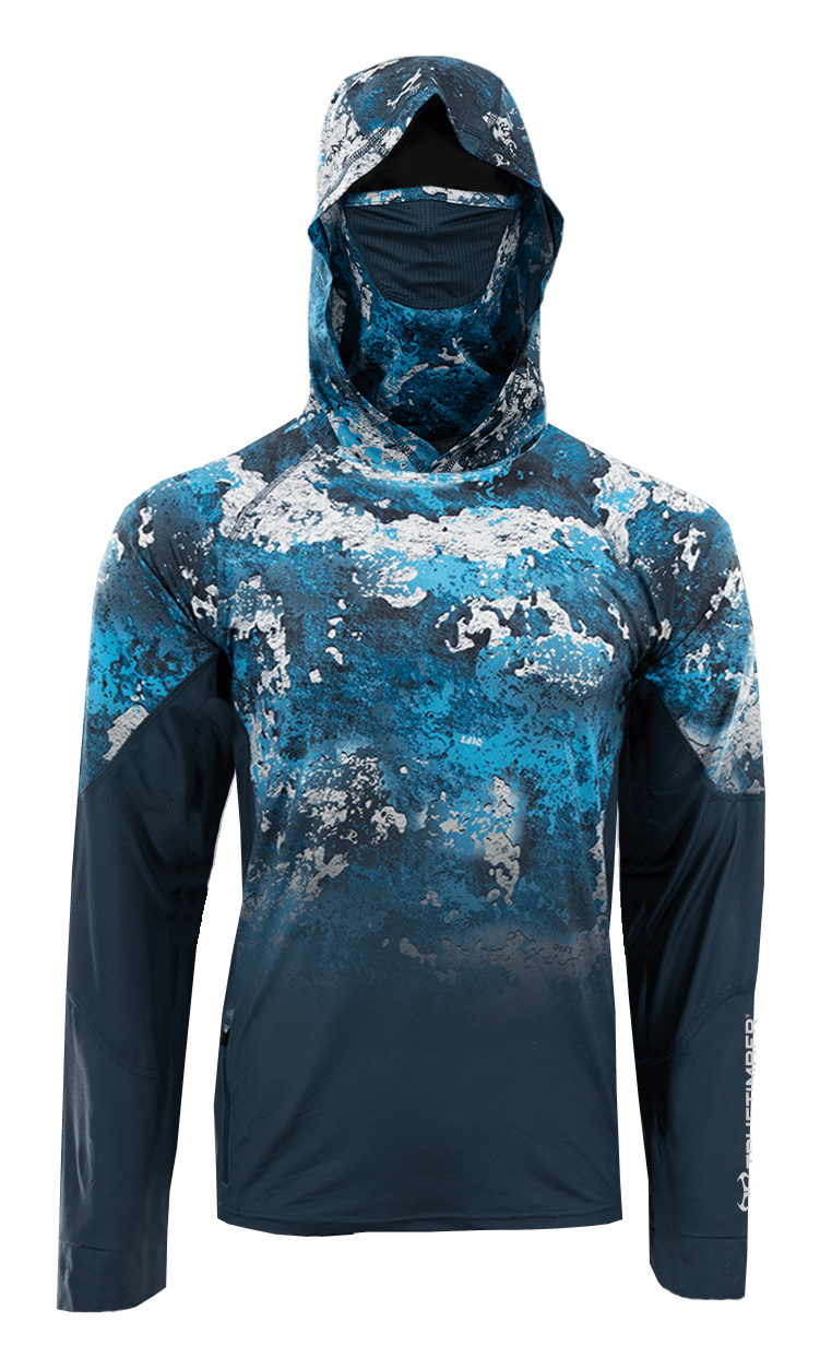 Image of TrueTimber SightCast All-in-One Gradient Hoodie for Men - TrueTimber Rift/Steel Blue - 3XL