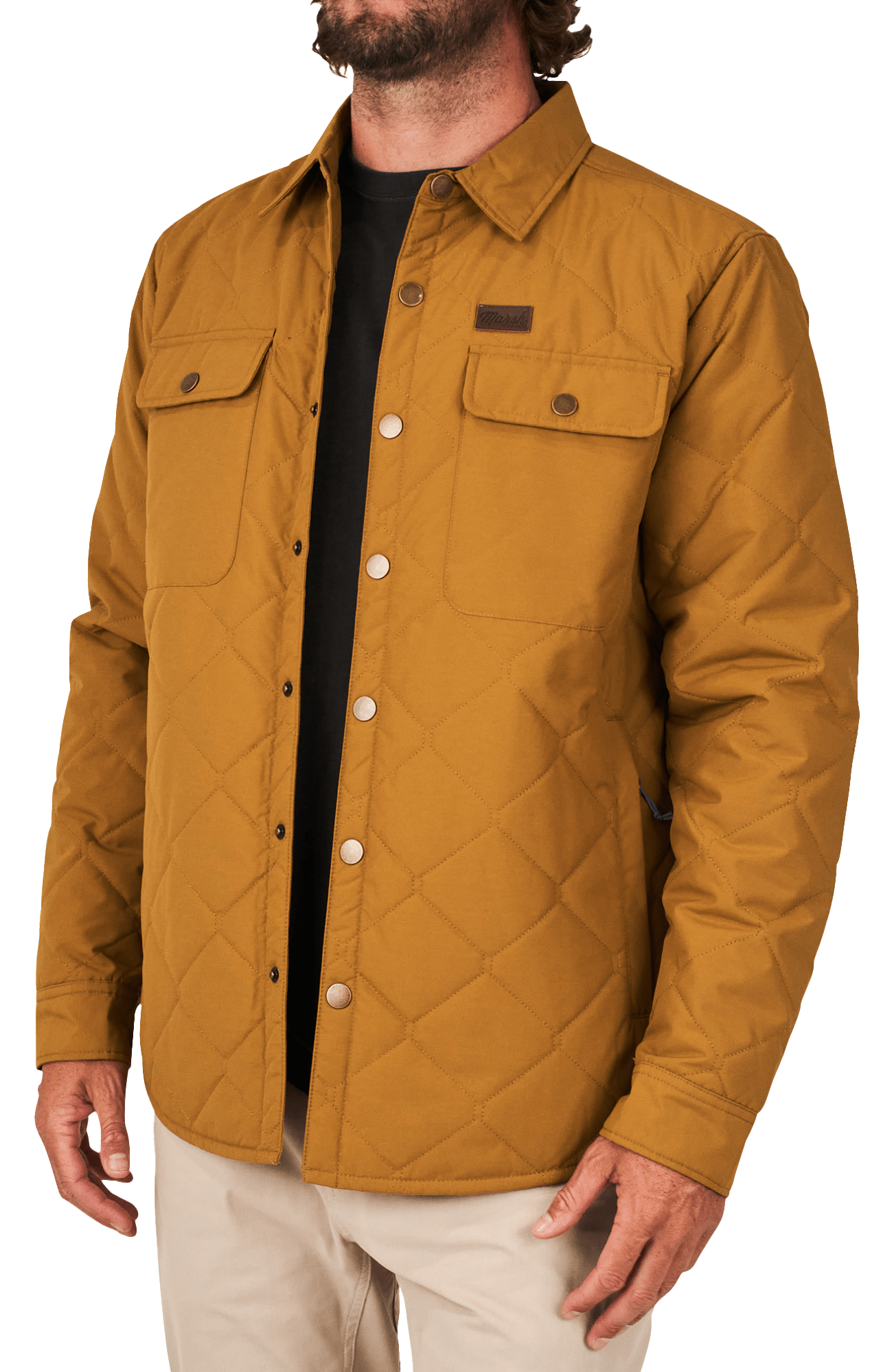 Image of Marsh Wear Saluda Puff Shacket - Cumin