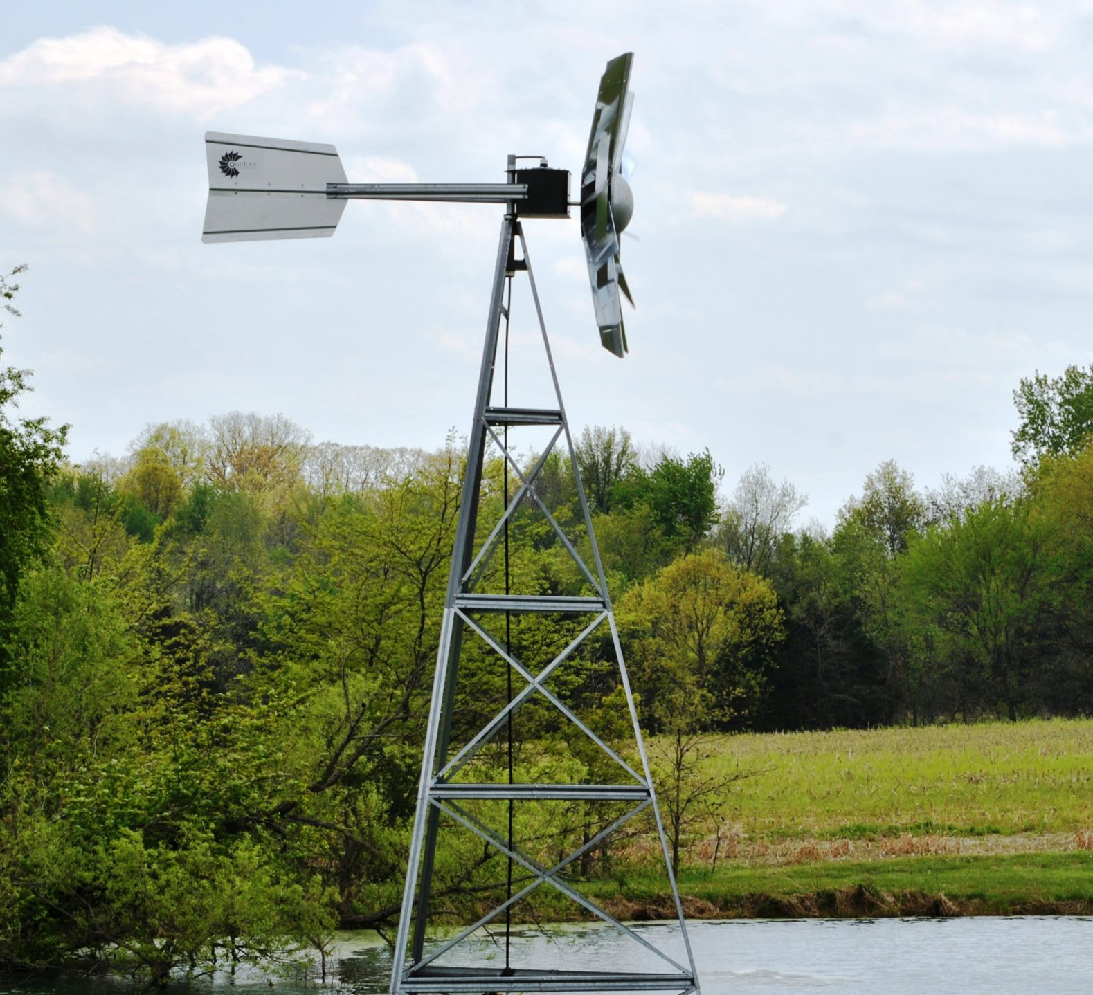 Image of Outdoor Water Solutions Super Premier Aeration System Windmill - 20'