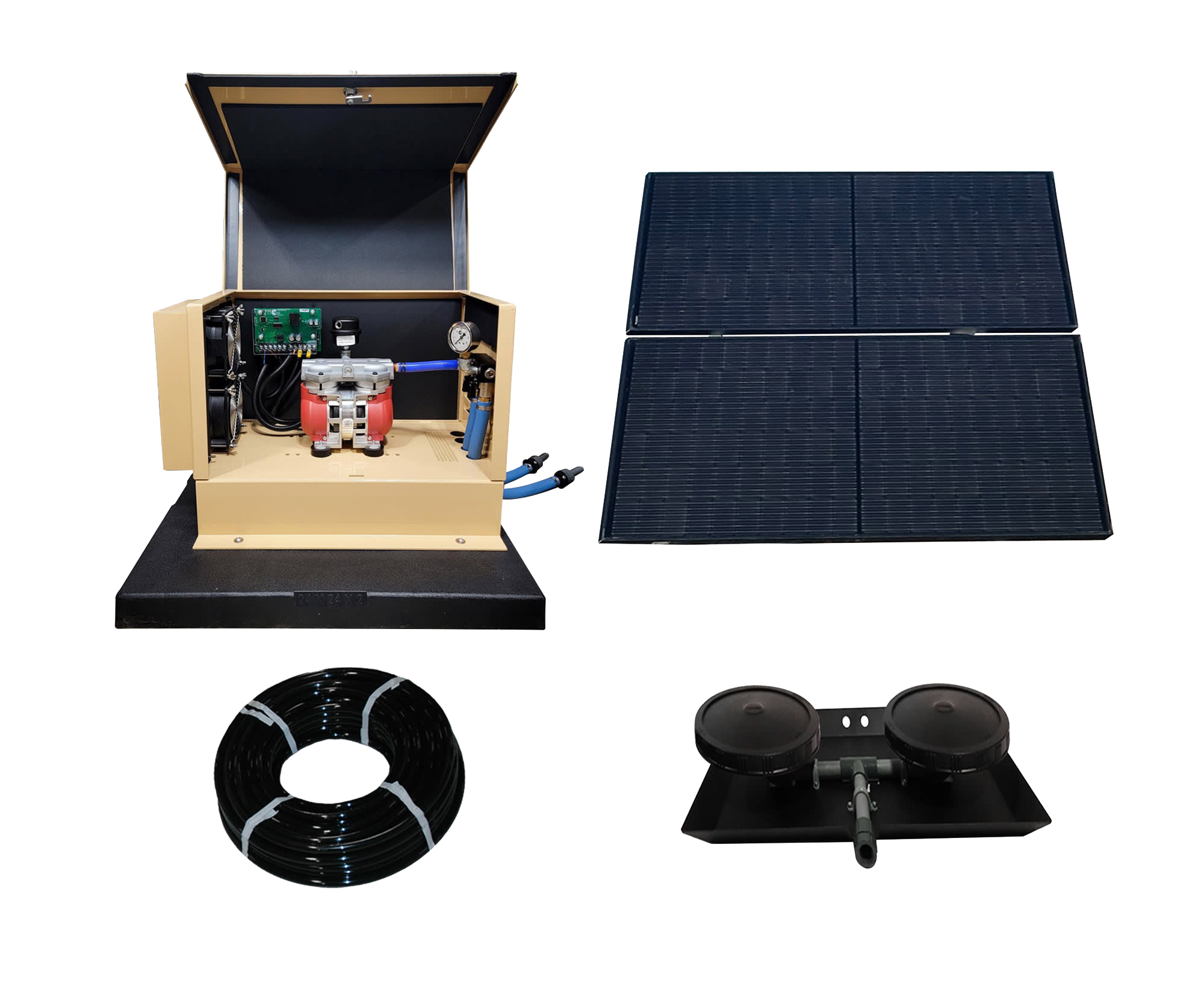 Image of Outdoor Water Solutions TurboAir I Solar Aerator with Sound Kit