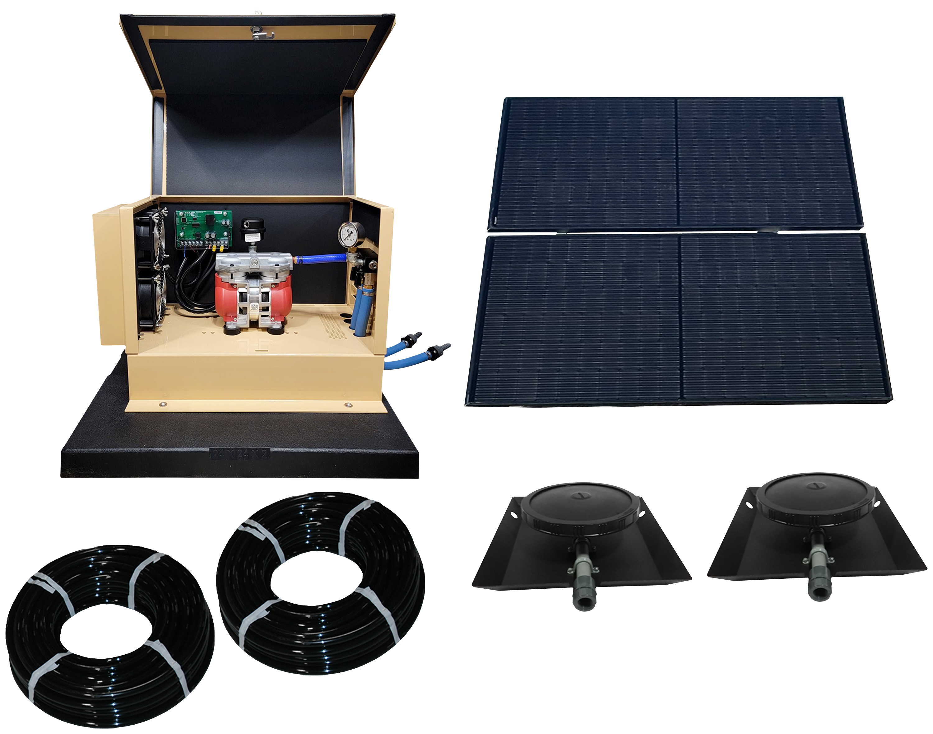 Image of Outdoor Water Solutions TurboAir II Solar Aerator with Sound Kit