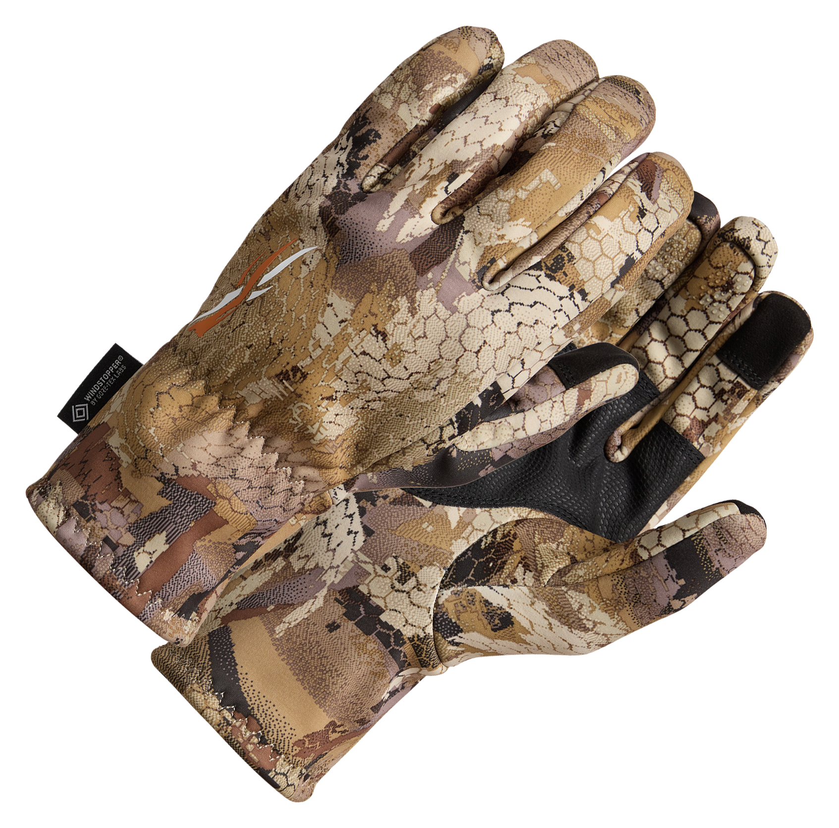 Image of SITKA GORE OPTIFADE Concealment Waterfowl Marsh Jetstream WS Gloves for Men - Gore Optifade Waterfowl Marsh - M