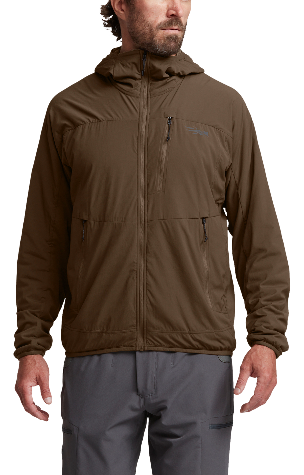 Image of SITKA Ambient 100 Hooded Jacket for Men - Mud - M