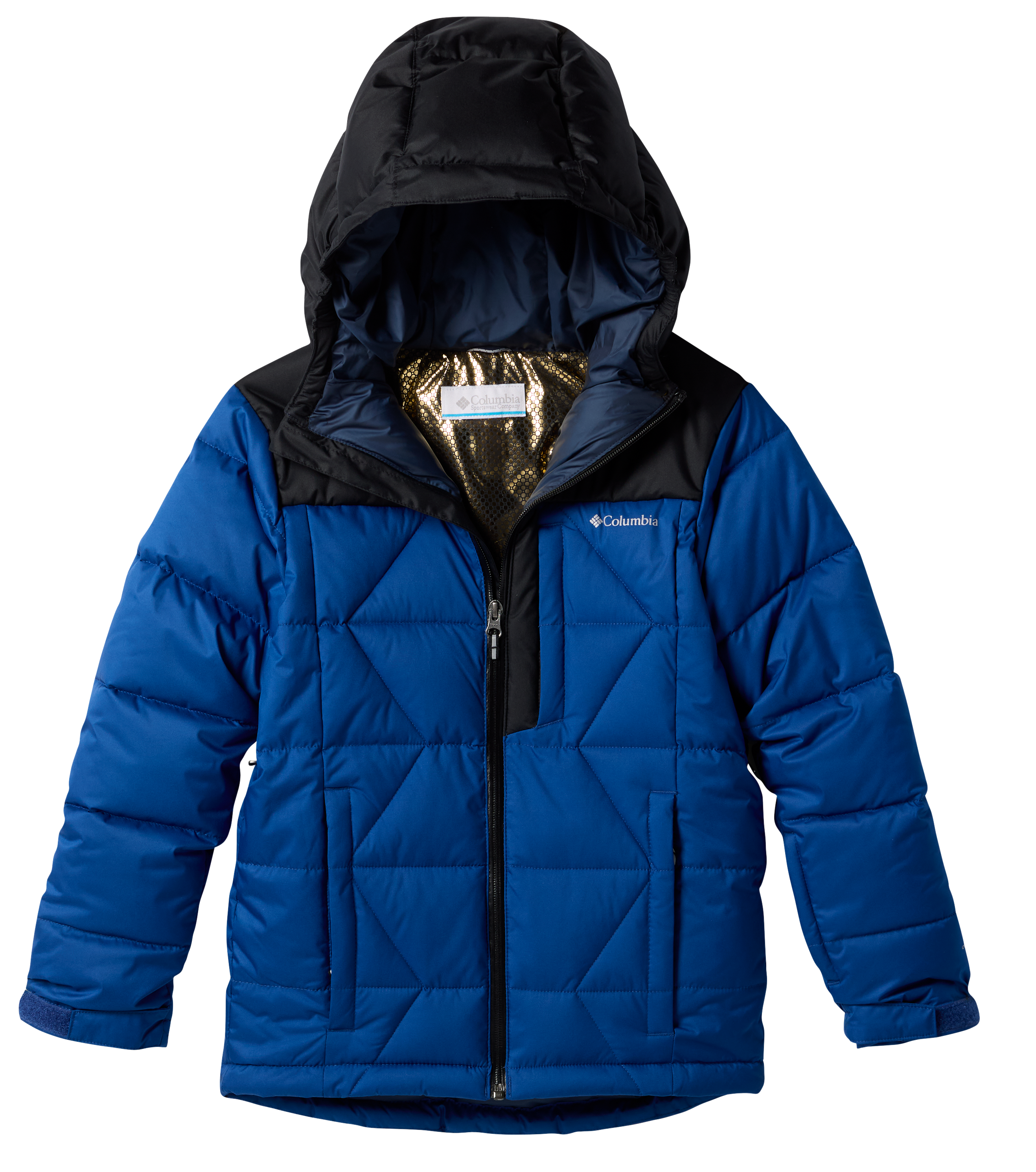 Image of Columbia Winter Powder III Quilted Jacket for Boys - Mountain Blue/Black - XXS