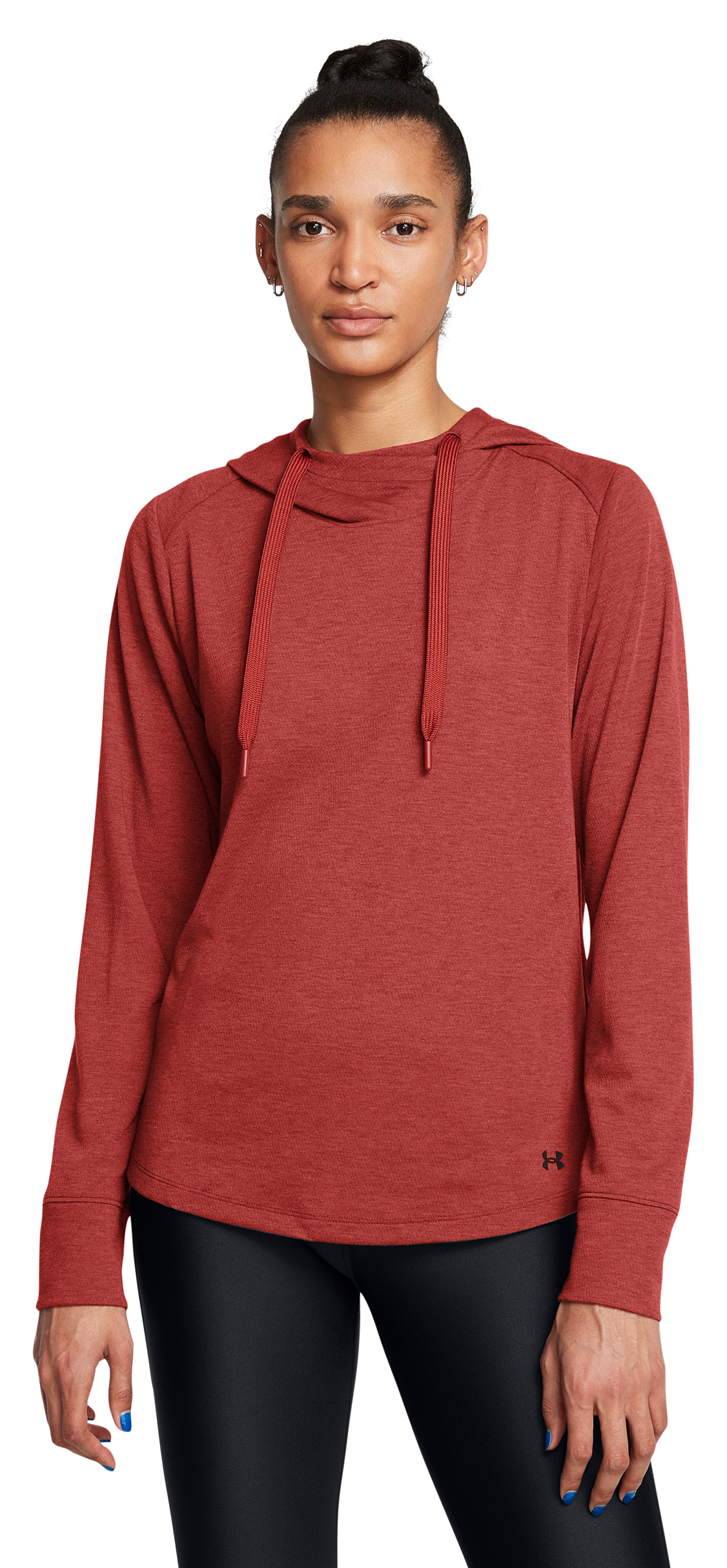 Image of Under Armour ColdGear Infrared Long-Sleeve Hoodie for Ladies - Earthen Orange/Black - M