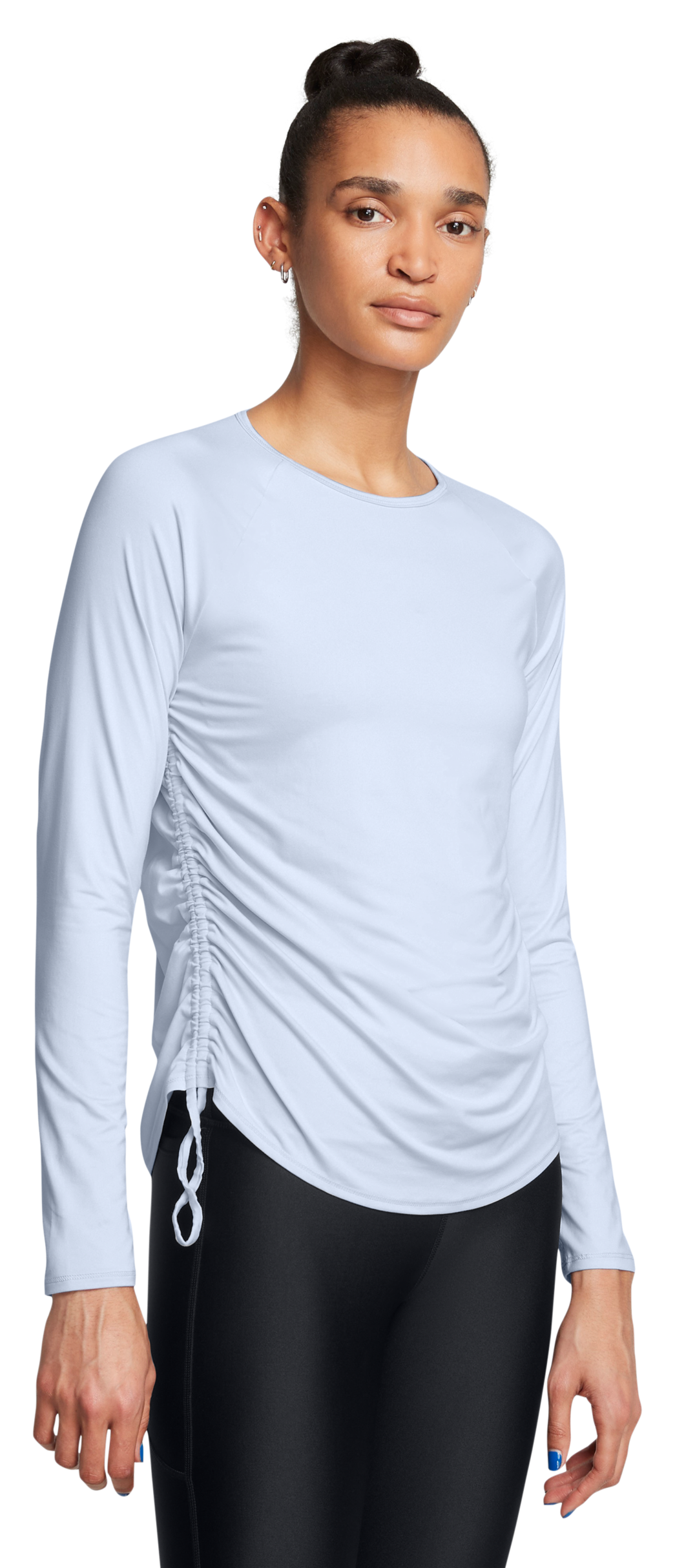 Image of Under Armour Motion Longline Long-Sleeve Shirt for Ladies - Nimbus Blue - M