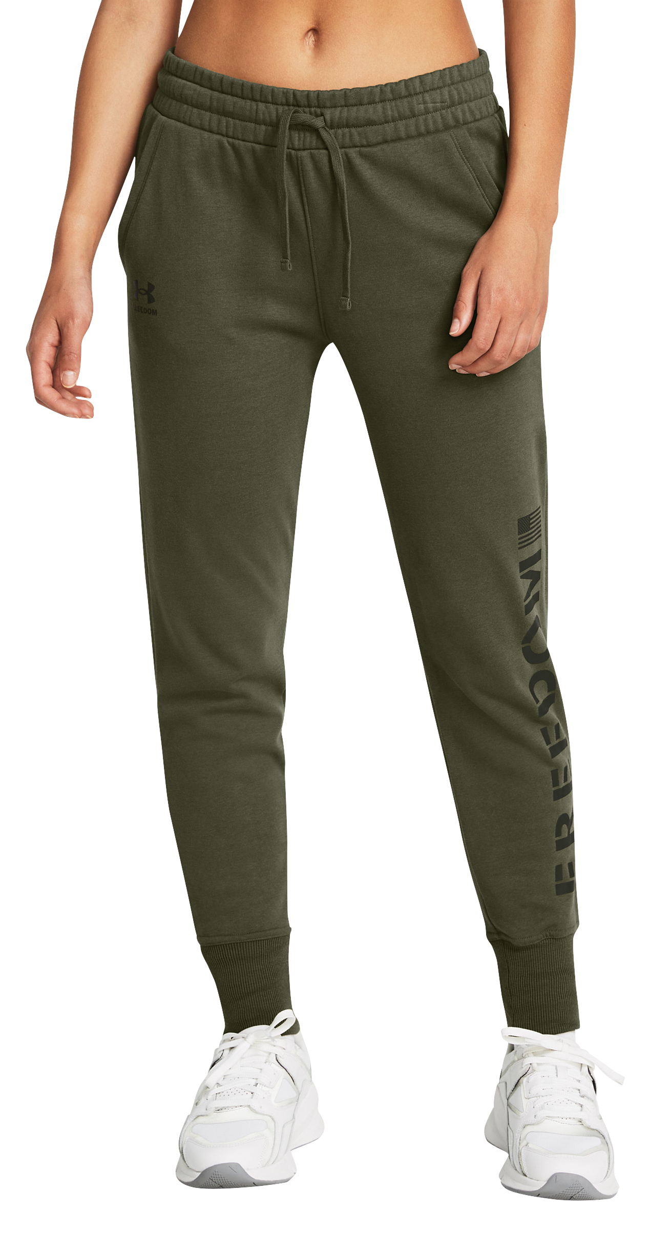 Image of Under Armour Freedom Fleece Joggers for Ladies - Marine OD Green - S