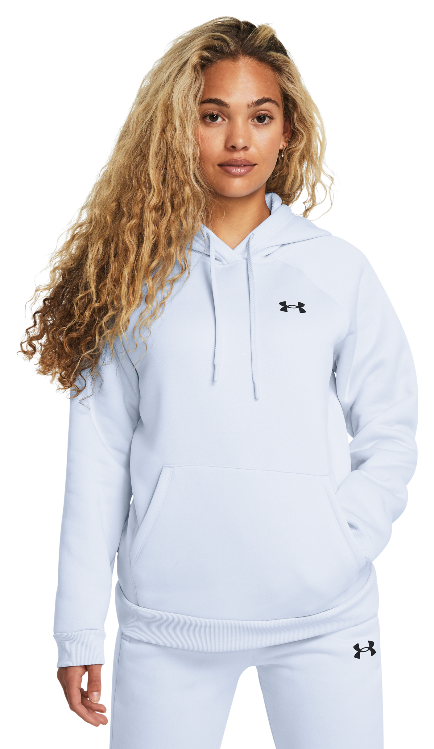 Image of Under Armour Fleece Long-Sleeve Hoodie for Ladies - Nimbus Blue - S