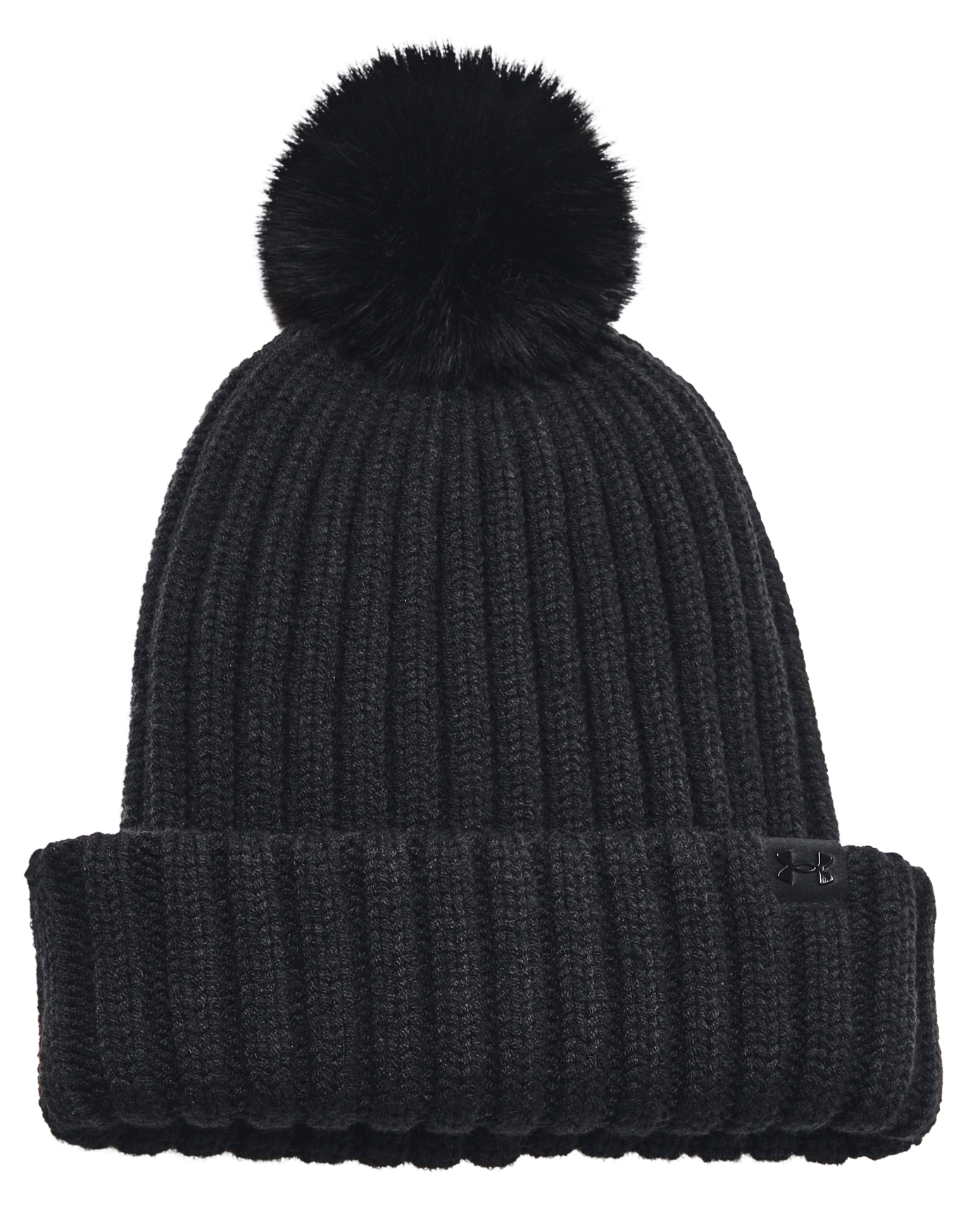 Image of Under Armour Halftime Pom Beanie for Ladies - Black