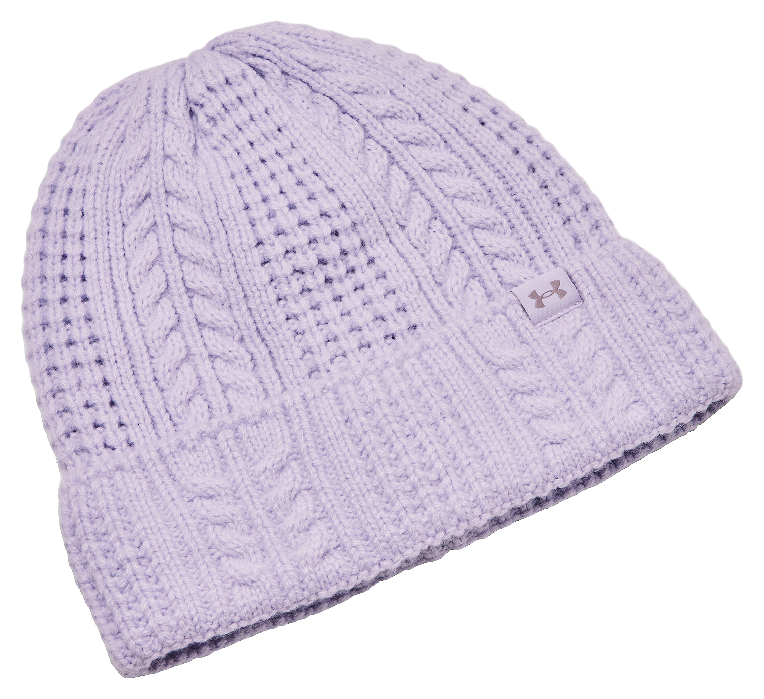 Image of Under Armour Halftime Cable-Knit Cuff Beanie for Ladies