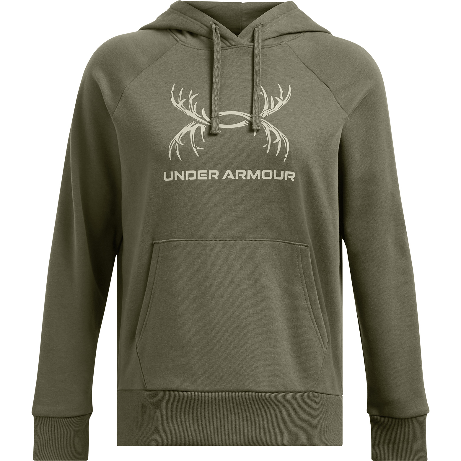 Image of Under Armor Rival Antler Graphic Hoodie - Marine OD Green
