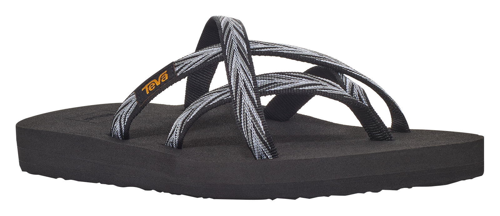 Teva Olowahu Slip-On Sandals for Ladies - Palms Black/White