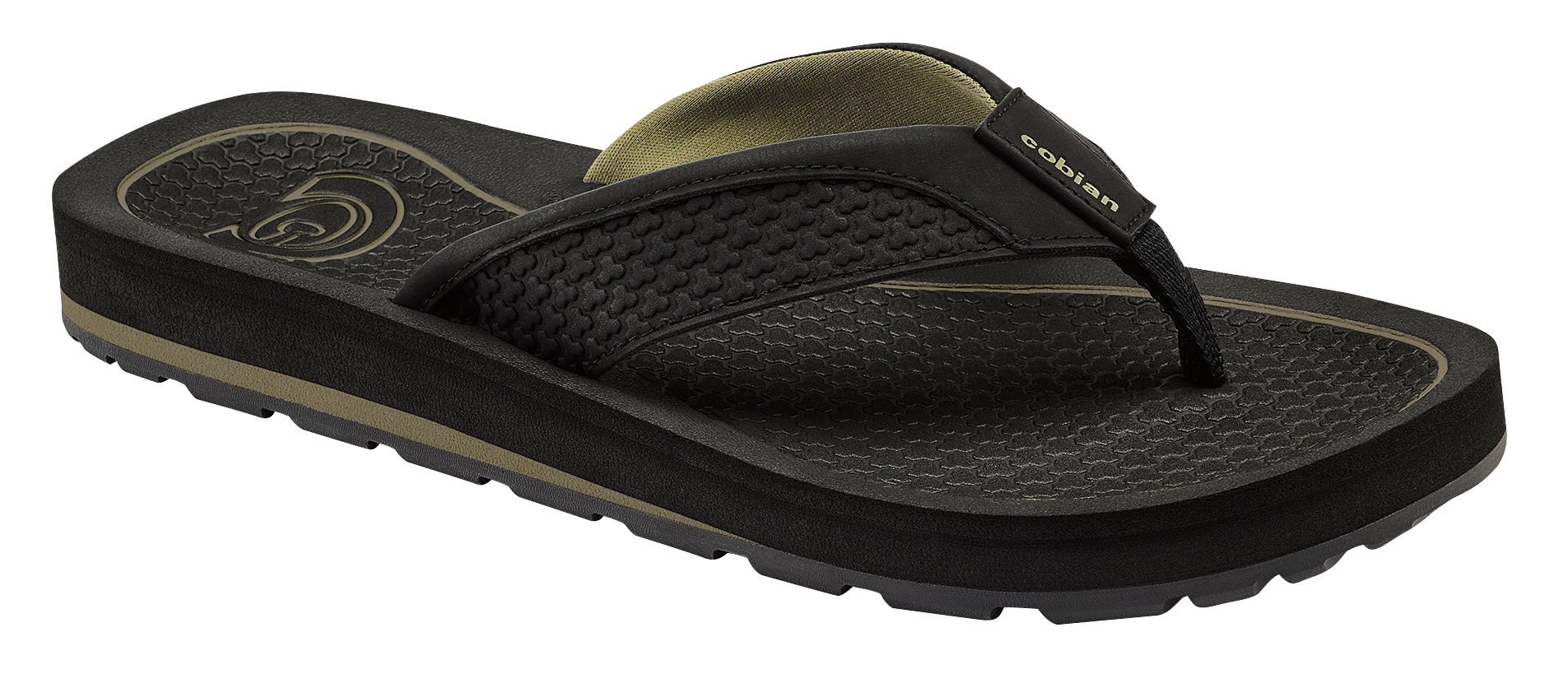 Image of Cobian DRT Thong Sandals for Men - Black - 12M