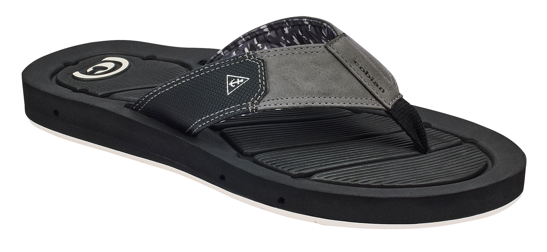 Image of Cobian Draino 3 Thong Sandals for Men - Black - 8M