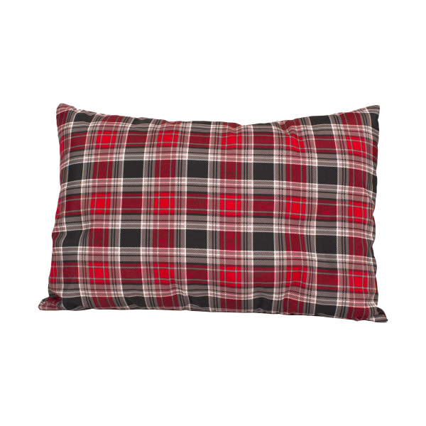 TETON Sports Camping Pillow and Pillowcase - Red/Brown Plaid