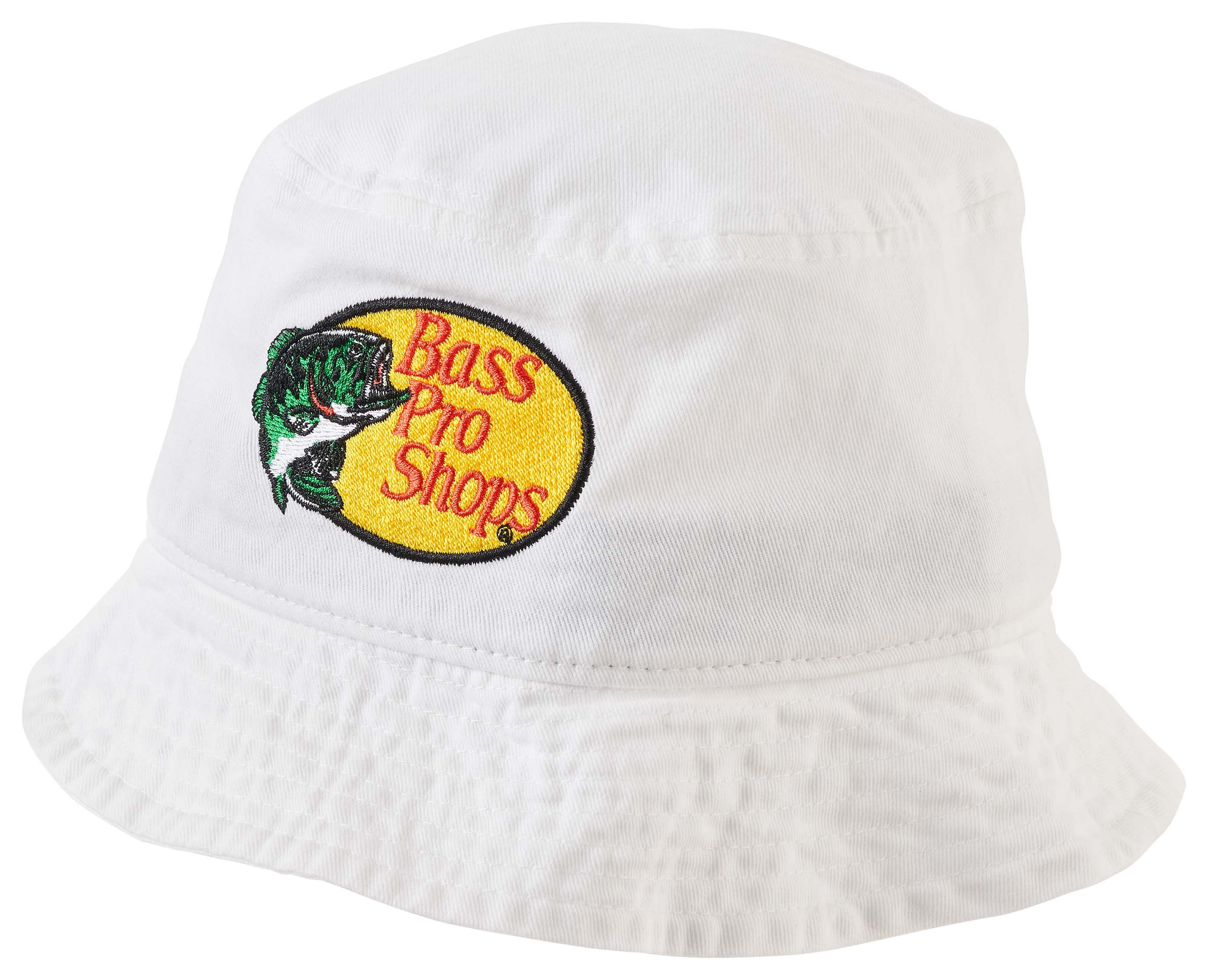Image of Bass Pro Shops Logo Bucket Hat for Kids - White