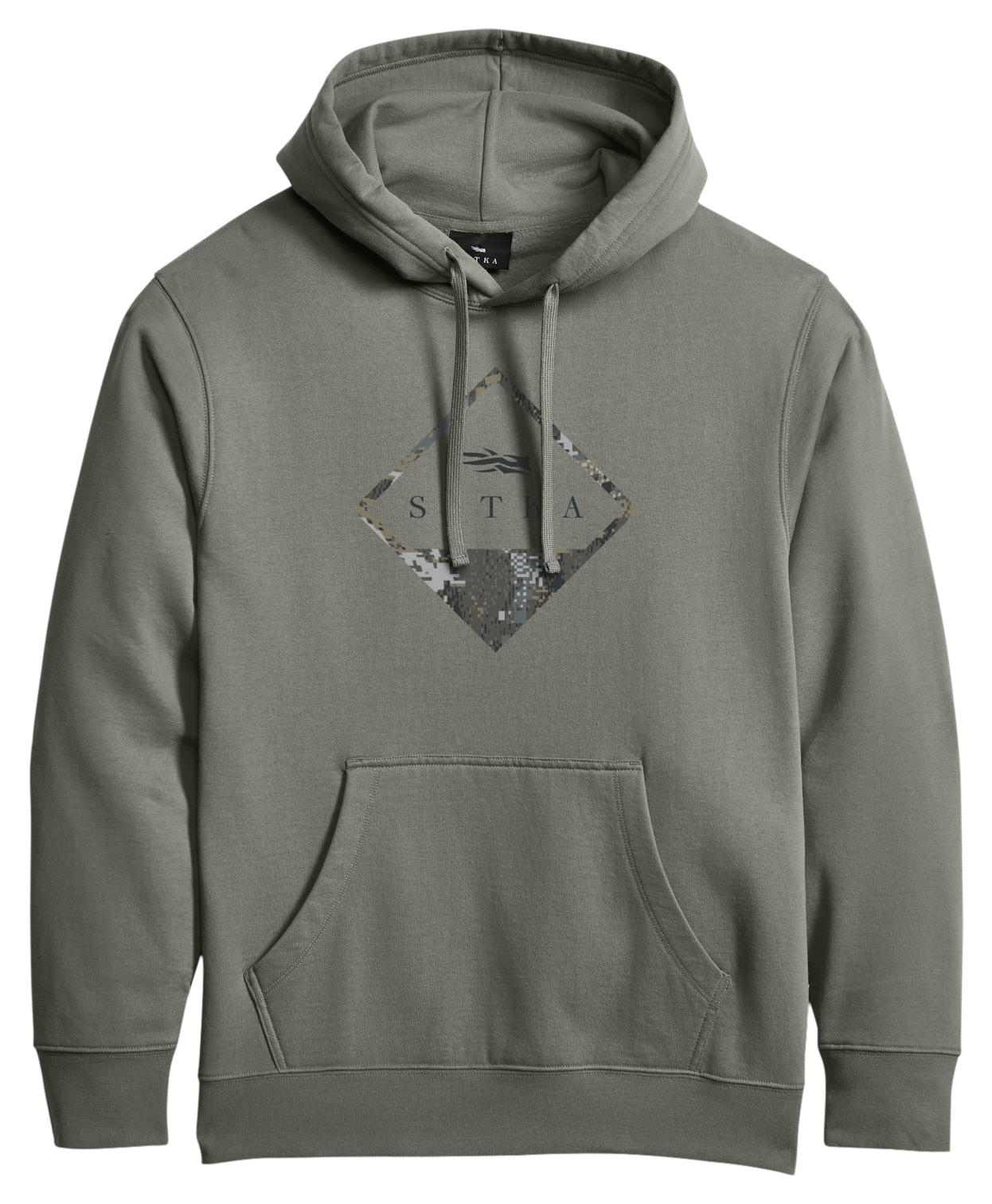 Image of SITKA GORE OPTIFADE Badge Hoodie for Men - Field Gray/Optifade Elev II - XL