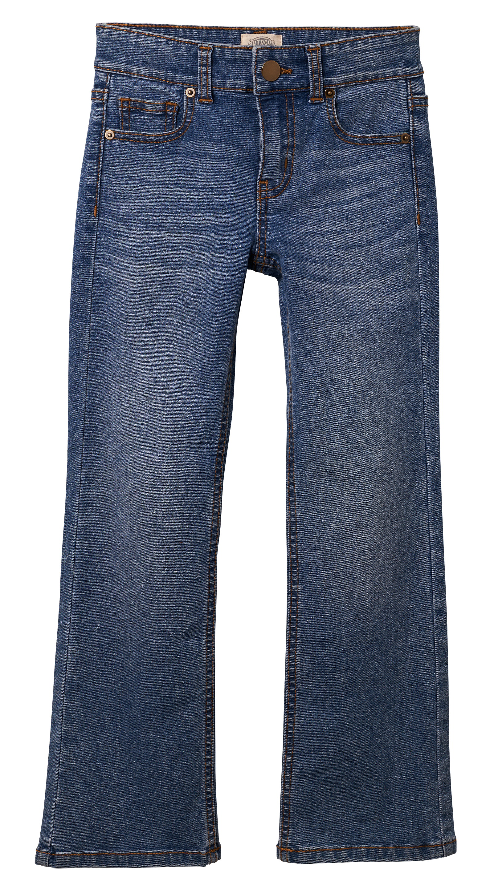 Image of Outdoor Kids Flare-Leg Denim Jeans for Kids - Medium Wash - 6-7