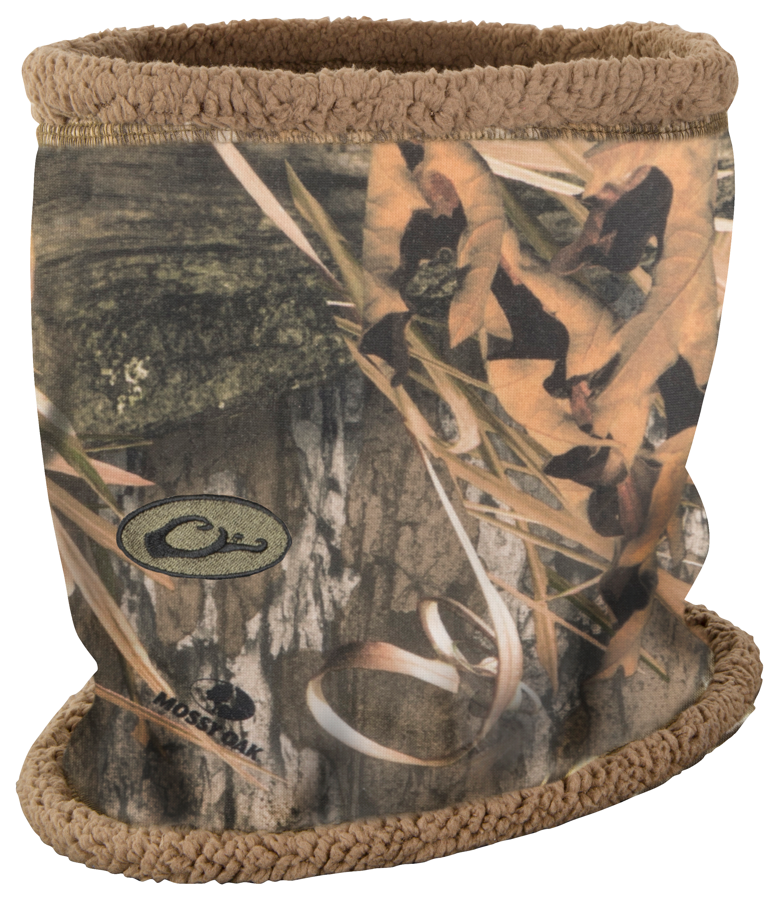 Image of Drake Waterfowl LST Sherpa Fleece Neck Gaiter - Mossy Oak Shadow Grass Habitat