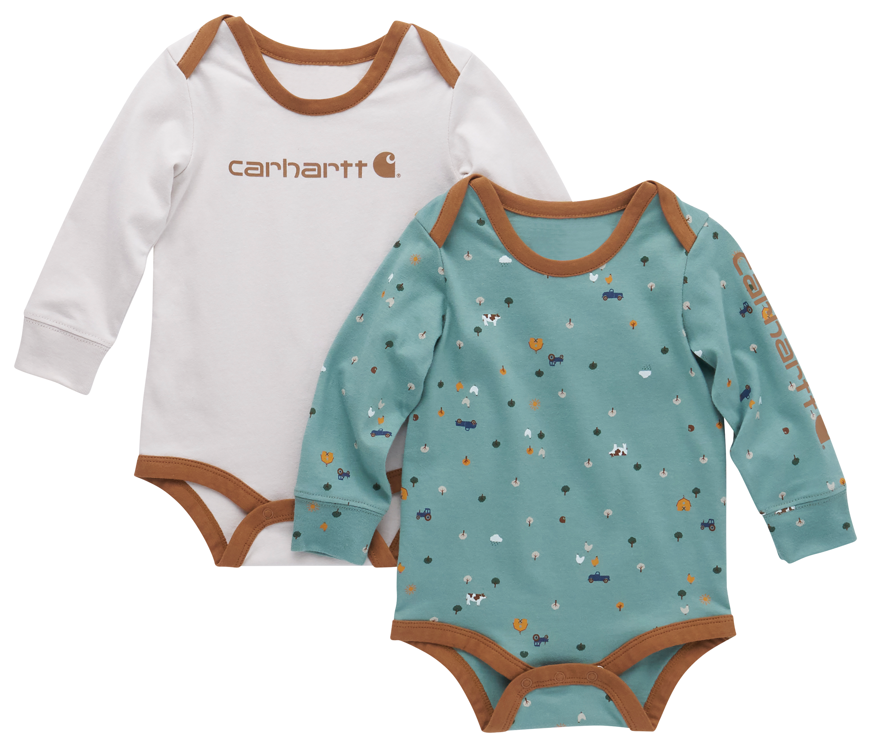 CARHARTT Long-Sleeve Bodysuit 2-Piece Set for Babies