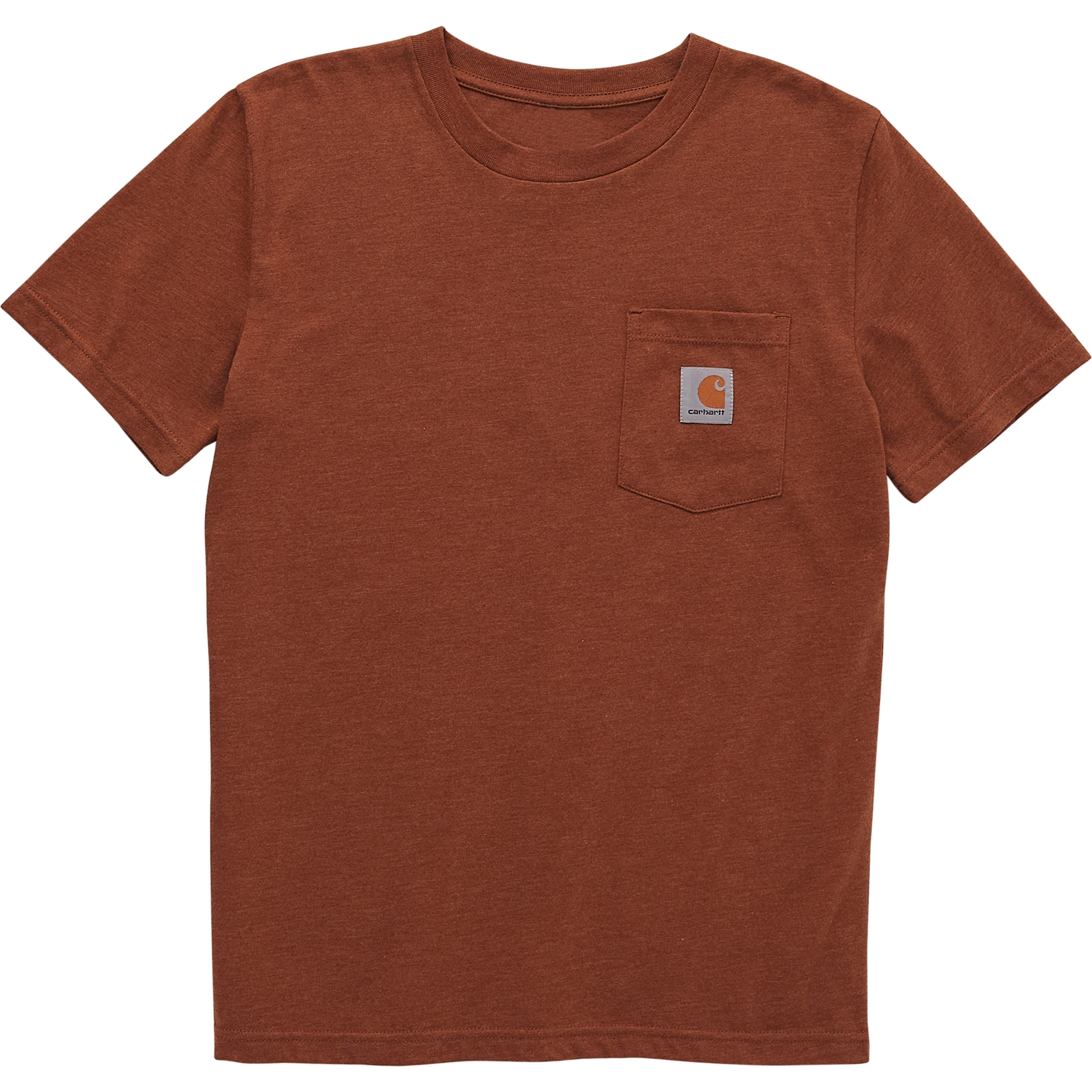 Image of Carhartt Short-Sleeve Pocket T-Shirt for Kids - Carhartt Brown