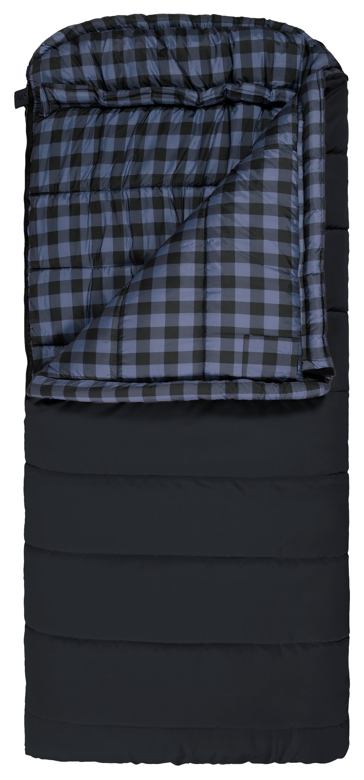 Image of TETON Sports Bridger -35°F Canvas Sleeping Bag - Charcoal/Blue